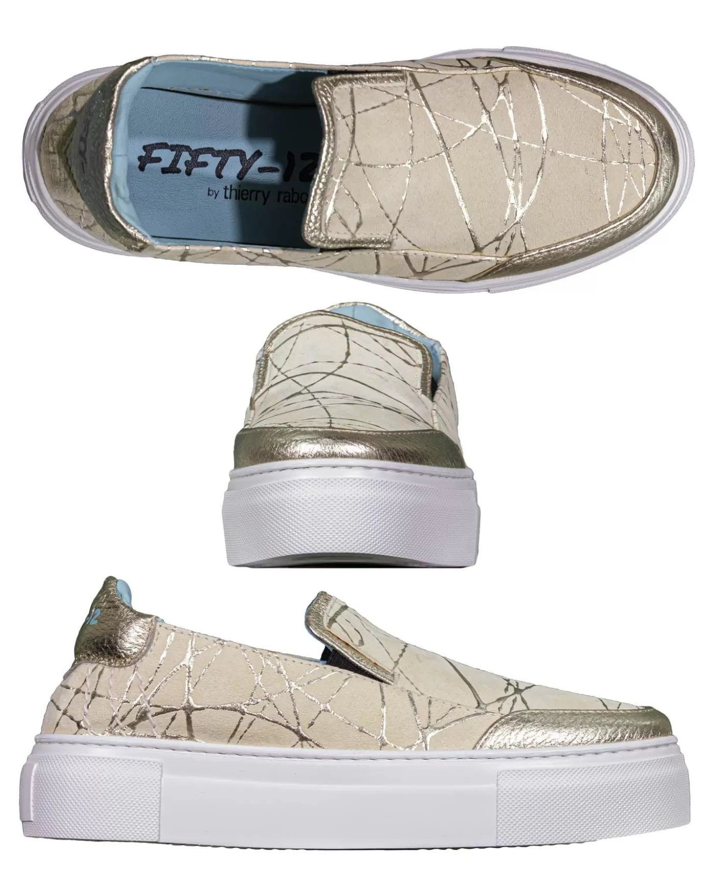 Thierry Rabotin Alyssa Sneaker Beige/Gold Online