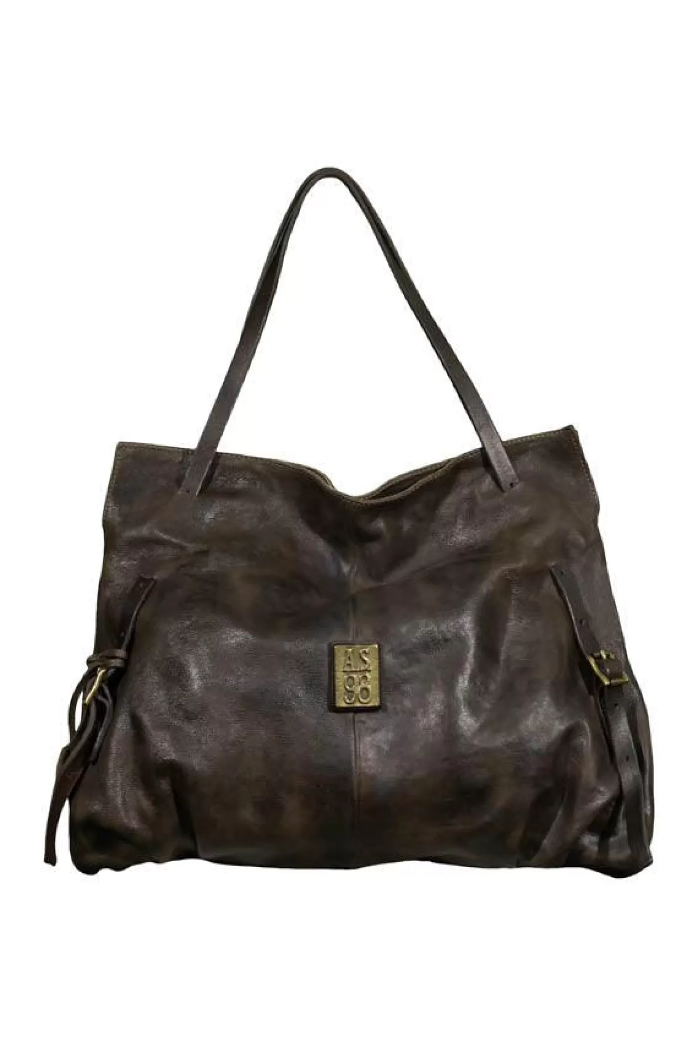 AS98 Zip Top Shoulder Bag FONDENTE Outlet