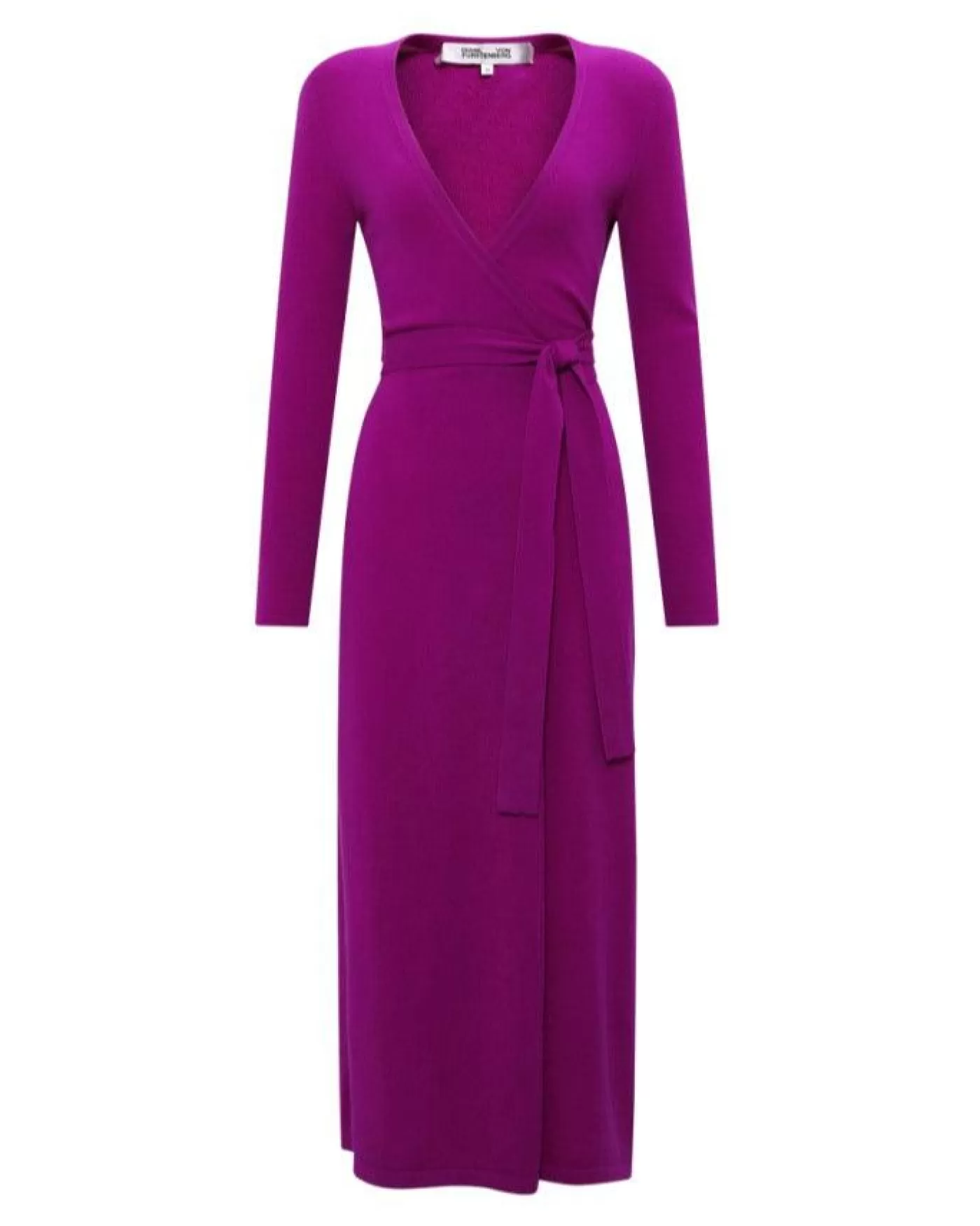 Diane Von Furstenberg Astrid Cashmere Wool Wrap Dress REDPURPLE Fashion