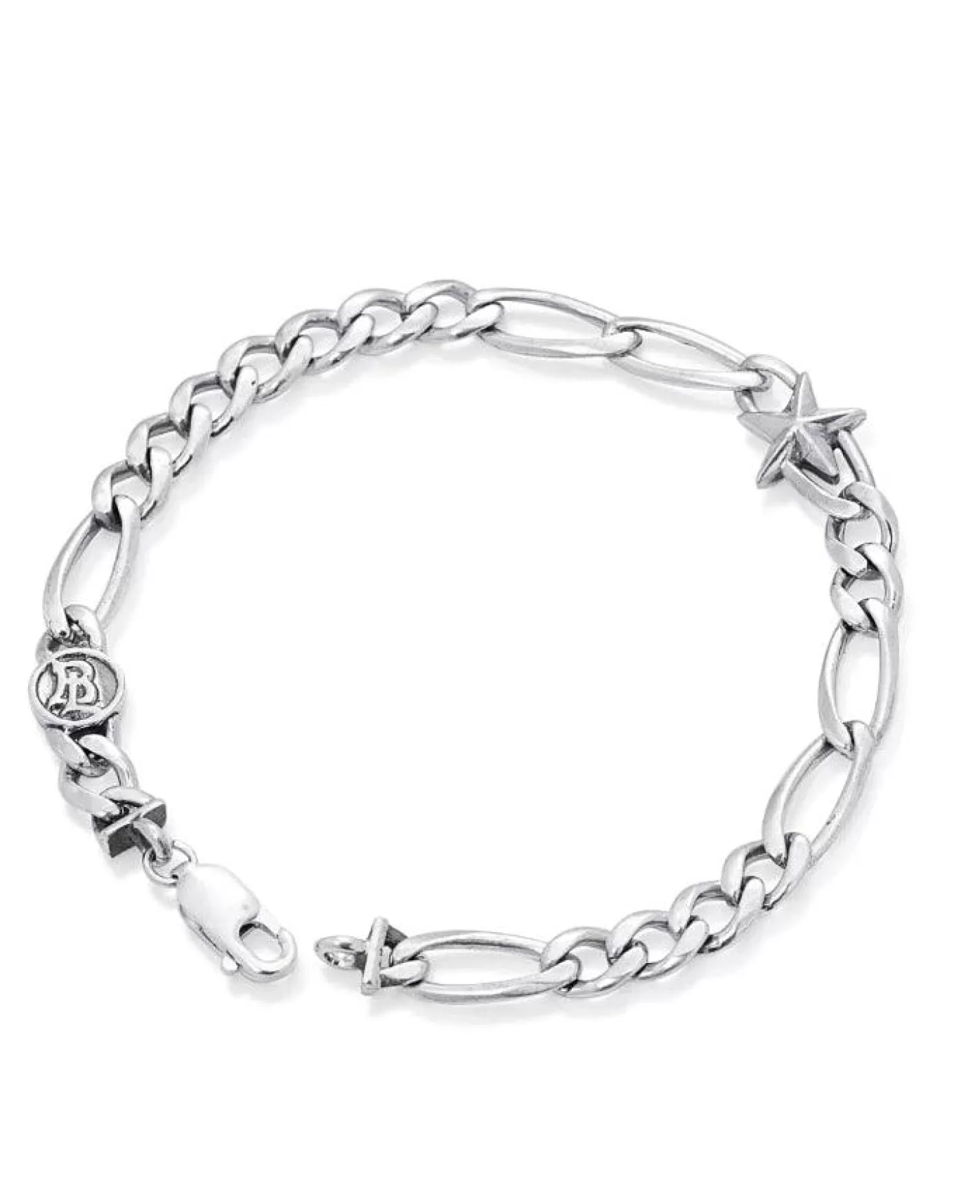 Bloodline Design Figaro Star Bracelet SterlingSilver Fashion