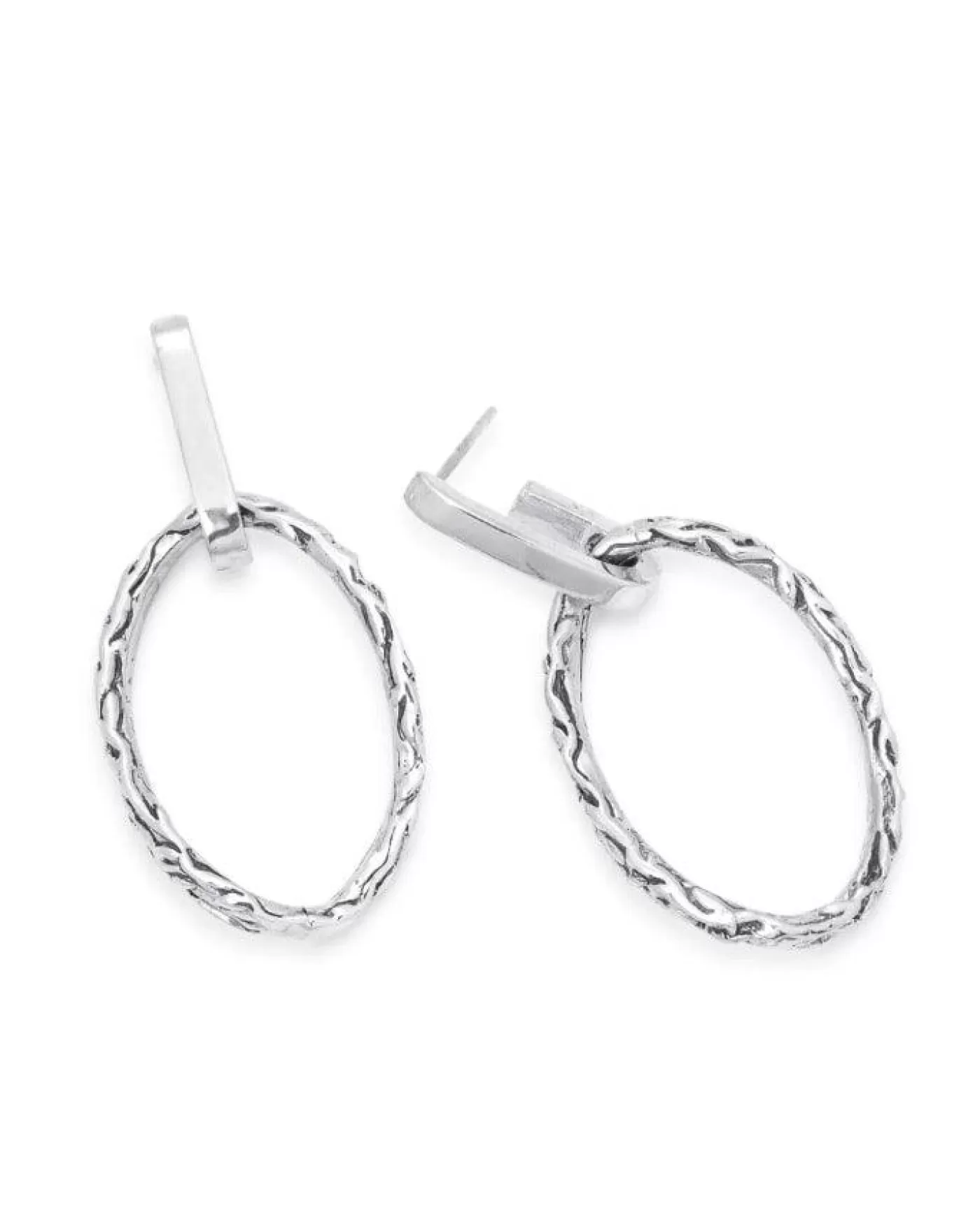 Bloodline Design Large Modern Vintage Earrings SterlingSilver Fashion