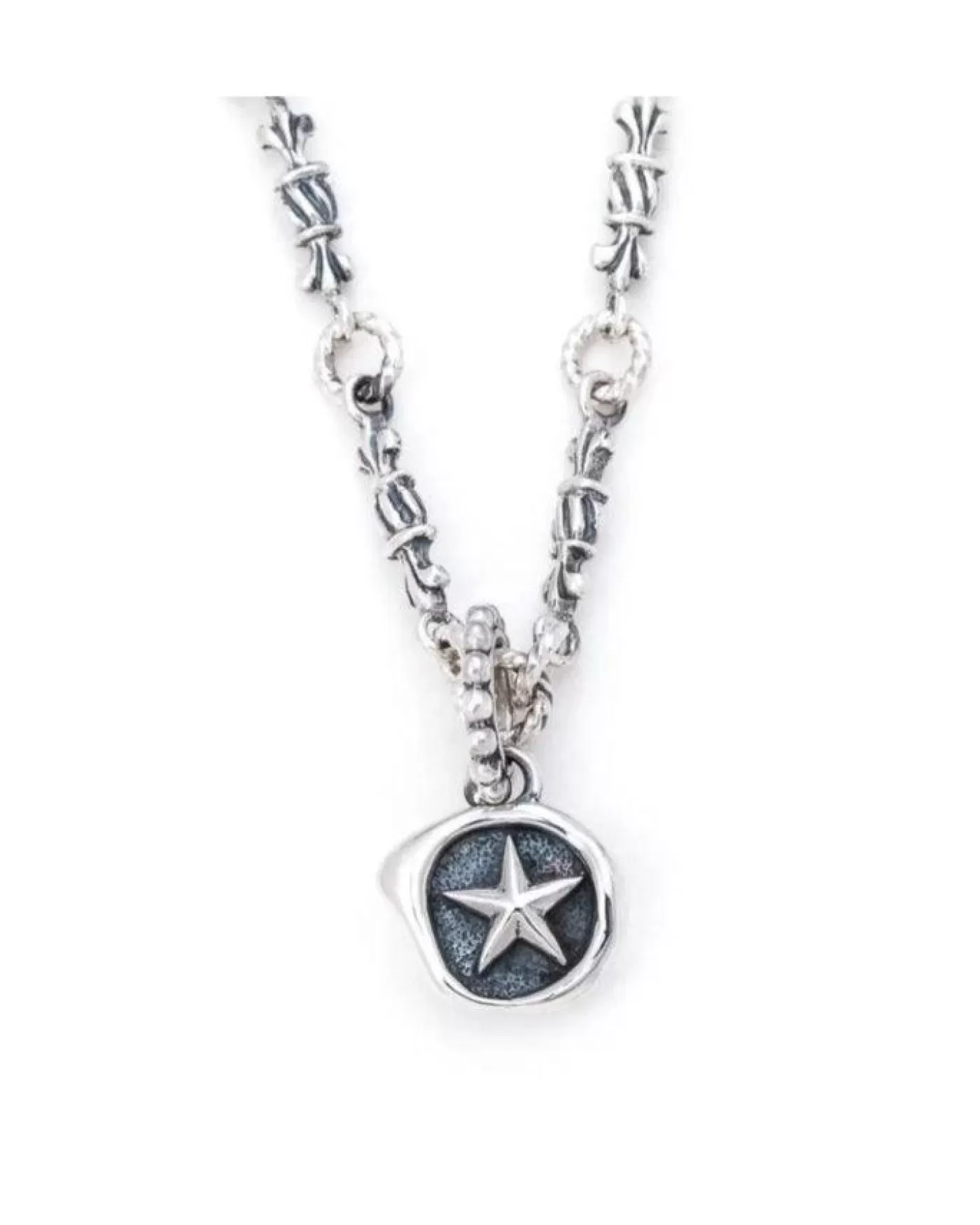 Bloodline Design North Star Wax Stamp Pendant SterlingSilver Clearance