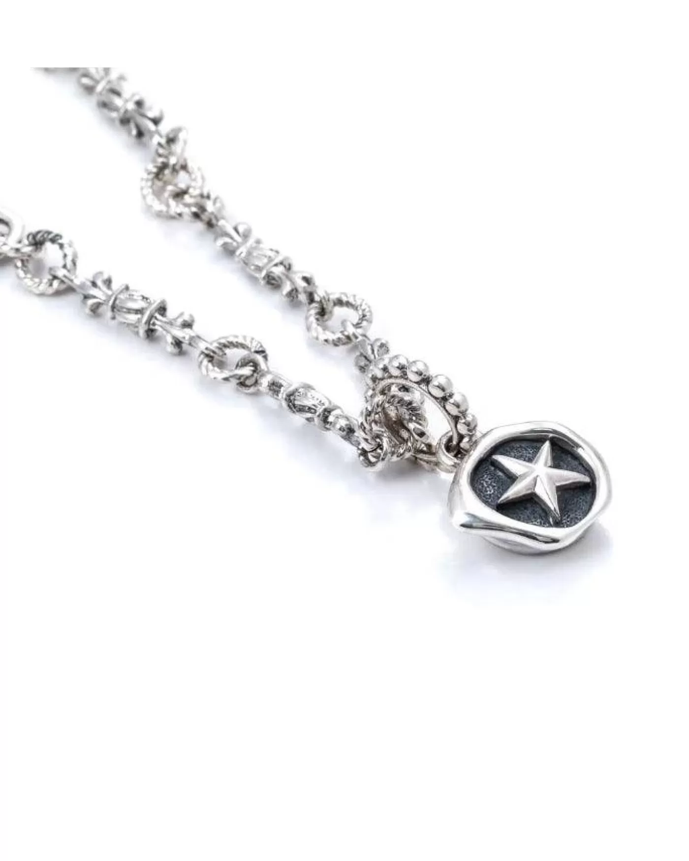 Bloodline Design North Star Wax Stamp Pendant SterlingSilver Clearance