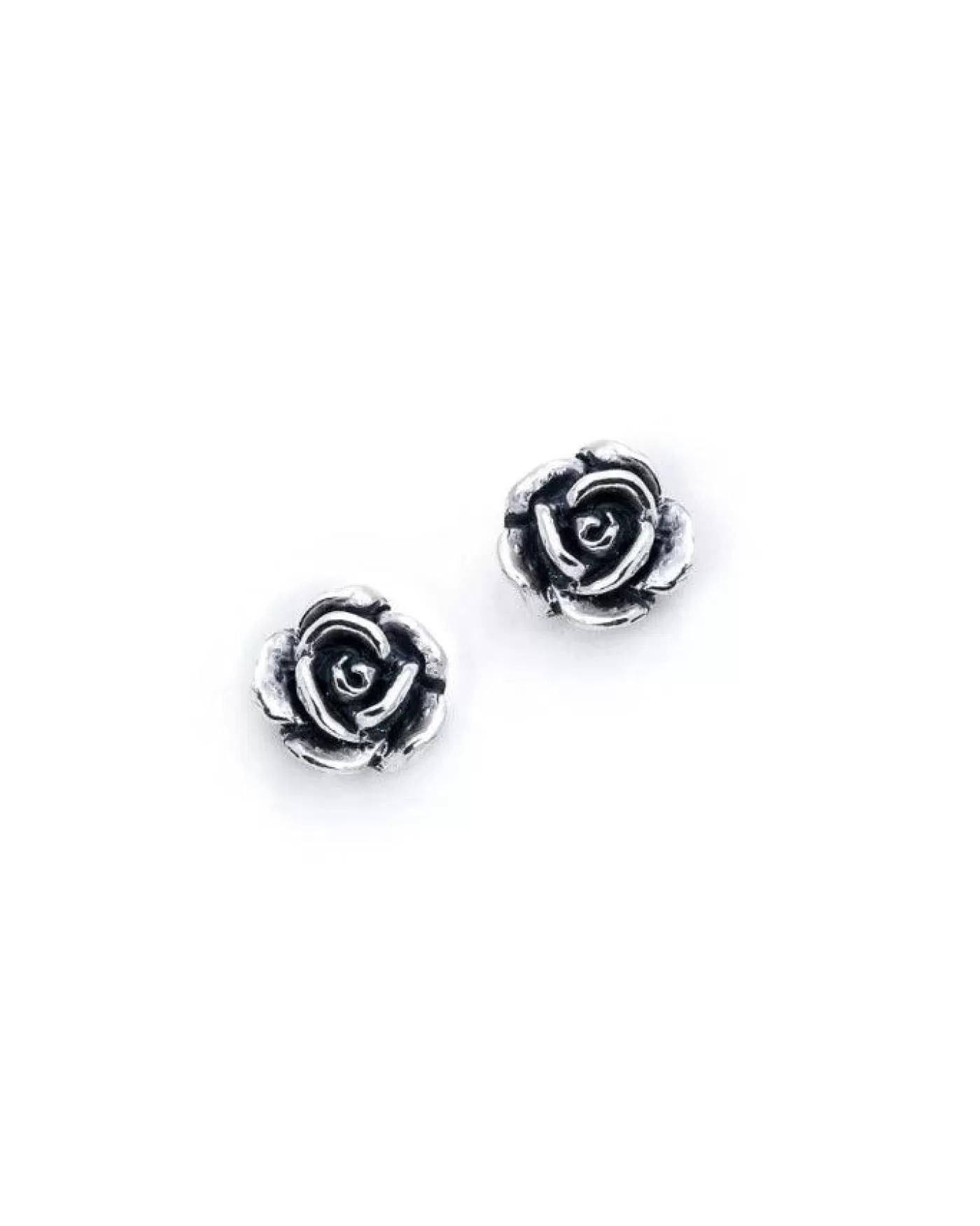 Bloodline Design Rose Stud Earrings SterlingSilver Best Sale