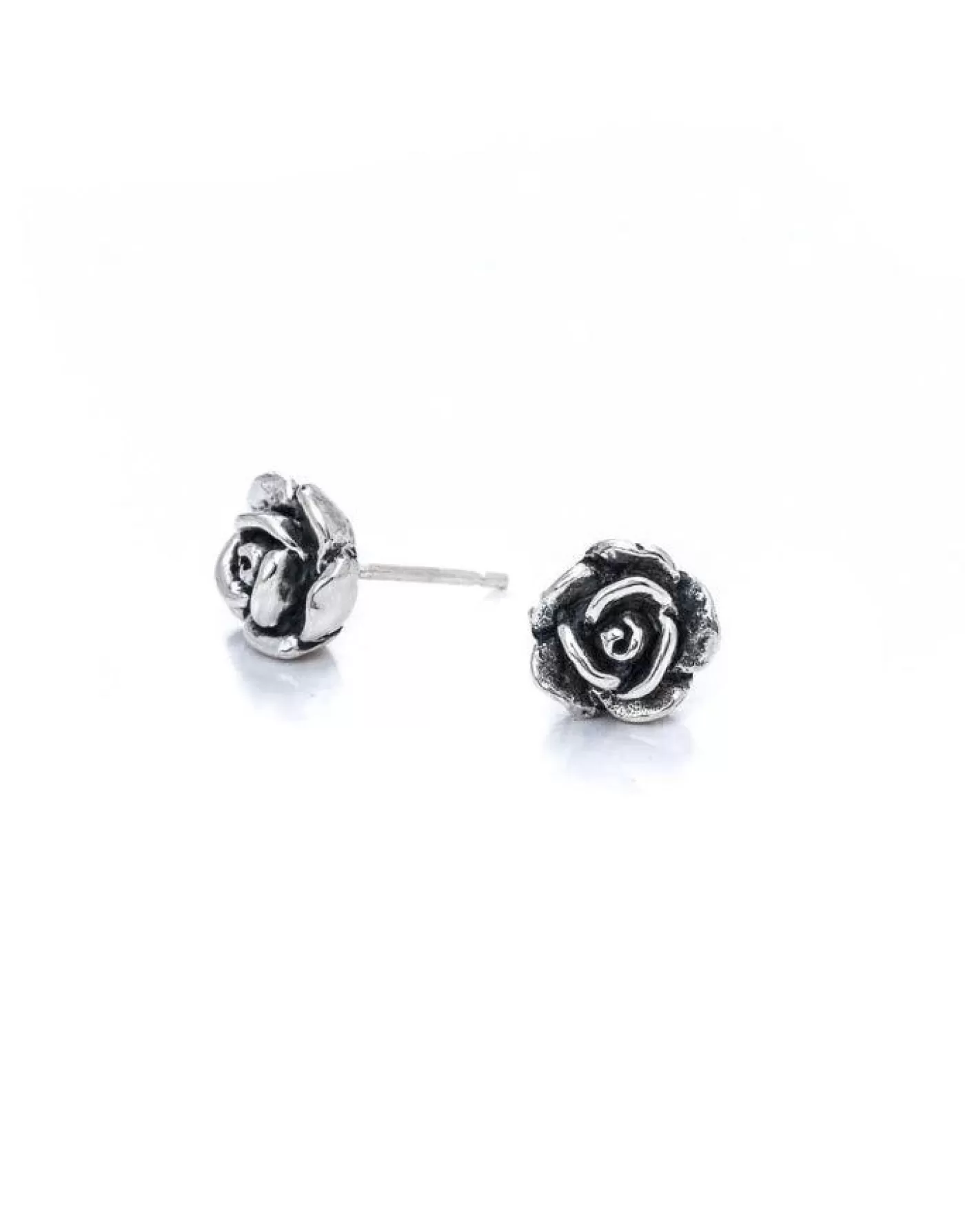 Bloodline Design Rose Stud Earrings SterlingSilver Best Sale