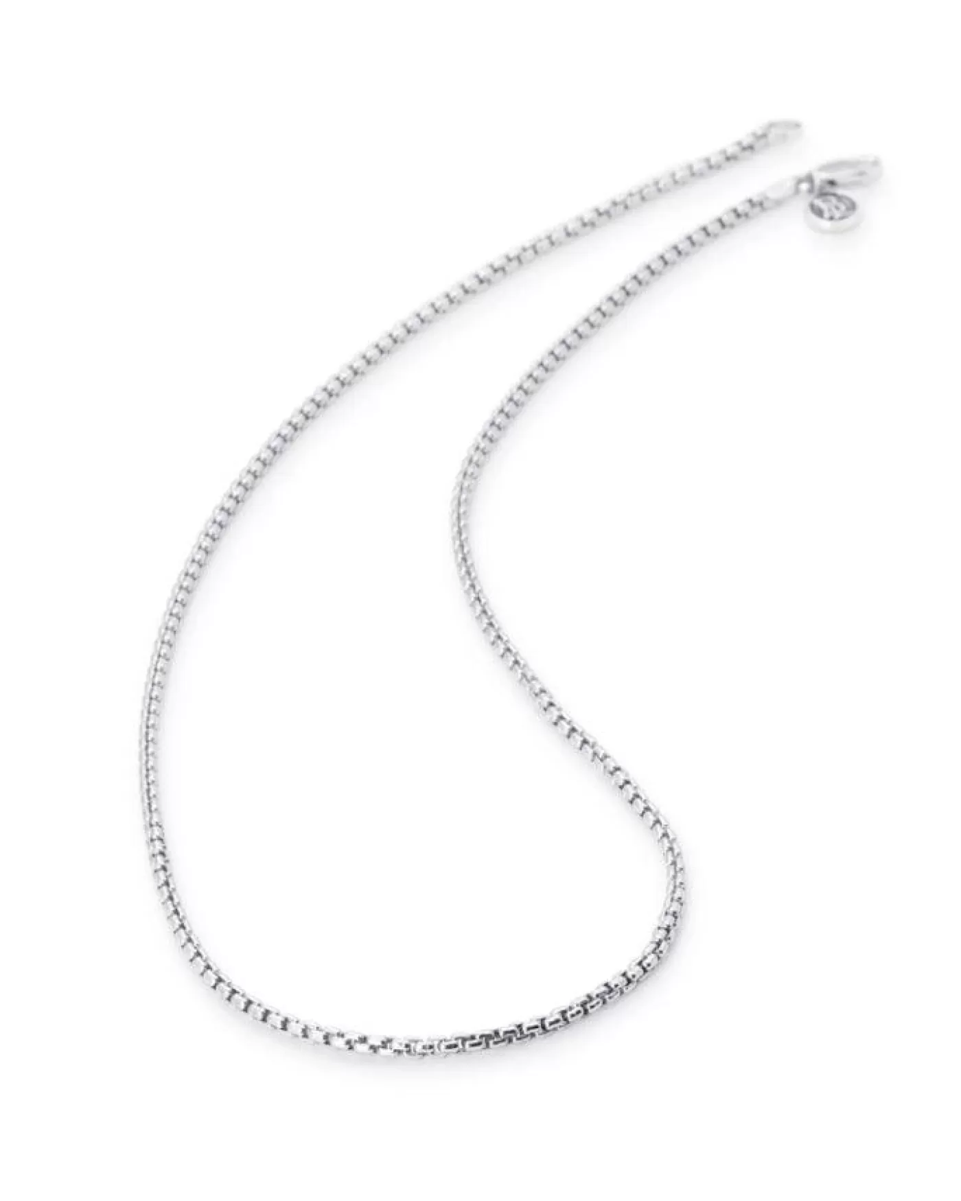 Bloodline Design Rounded Box Link Chain Necklace SterlingSilver Sale