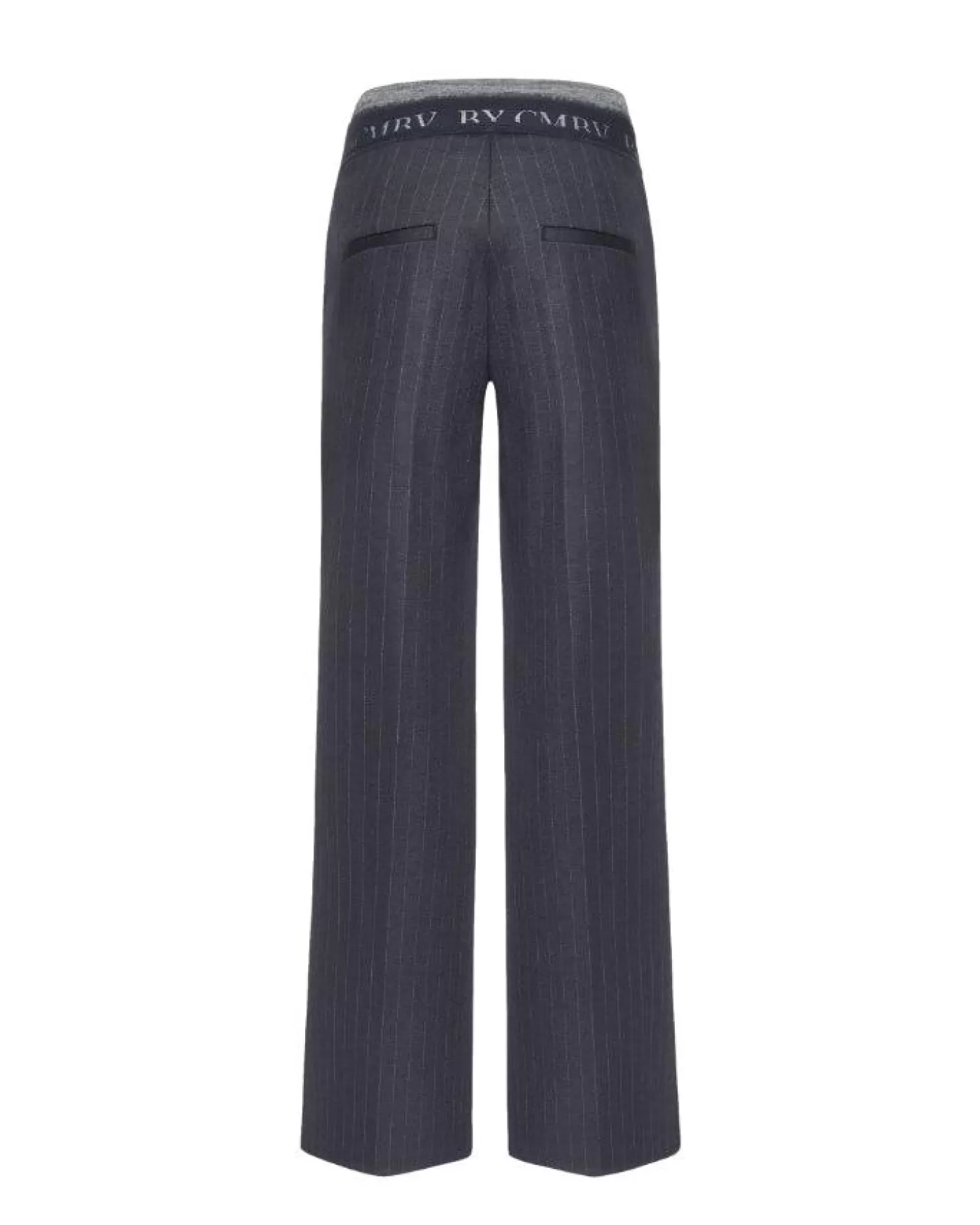 Cambio Ava Double Waist Pinstripe Pant DARKNAVYFINEPINESTRIPE Flash Sale