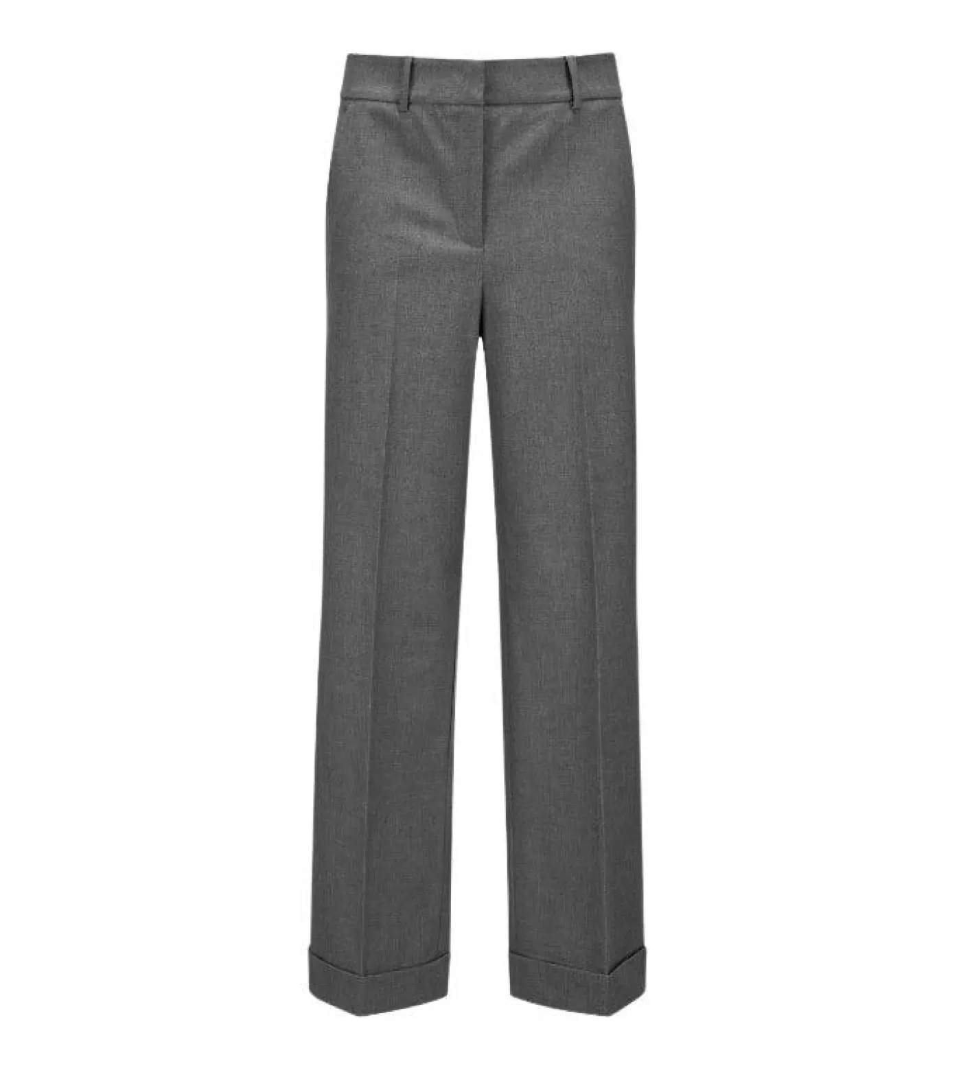 Cambio Grace Cuffed Straight Leg Trousers ASPHALTGREY Shop