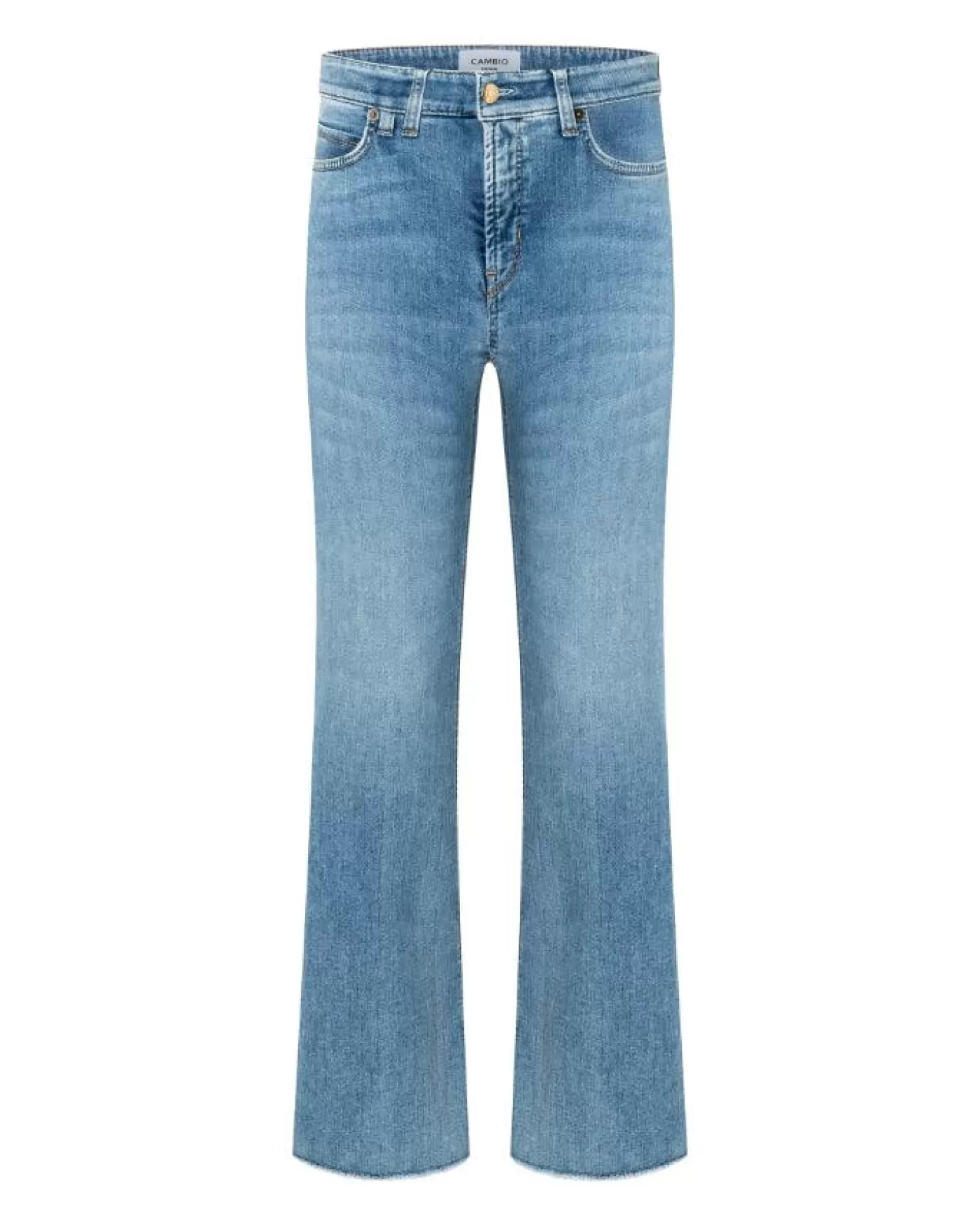 Cambio Paris Flare Summer Fringe Jeans SUMMERCONTRASTFRINGED Online