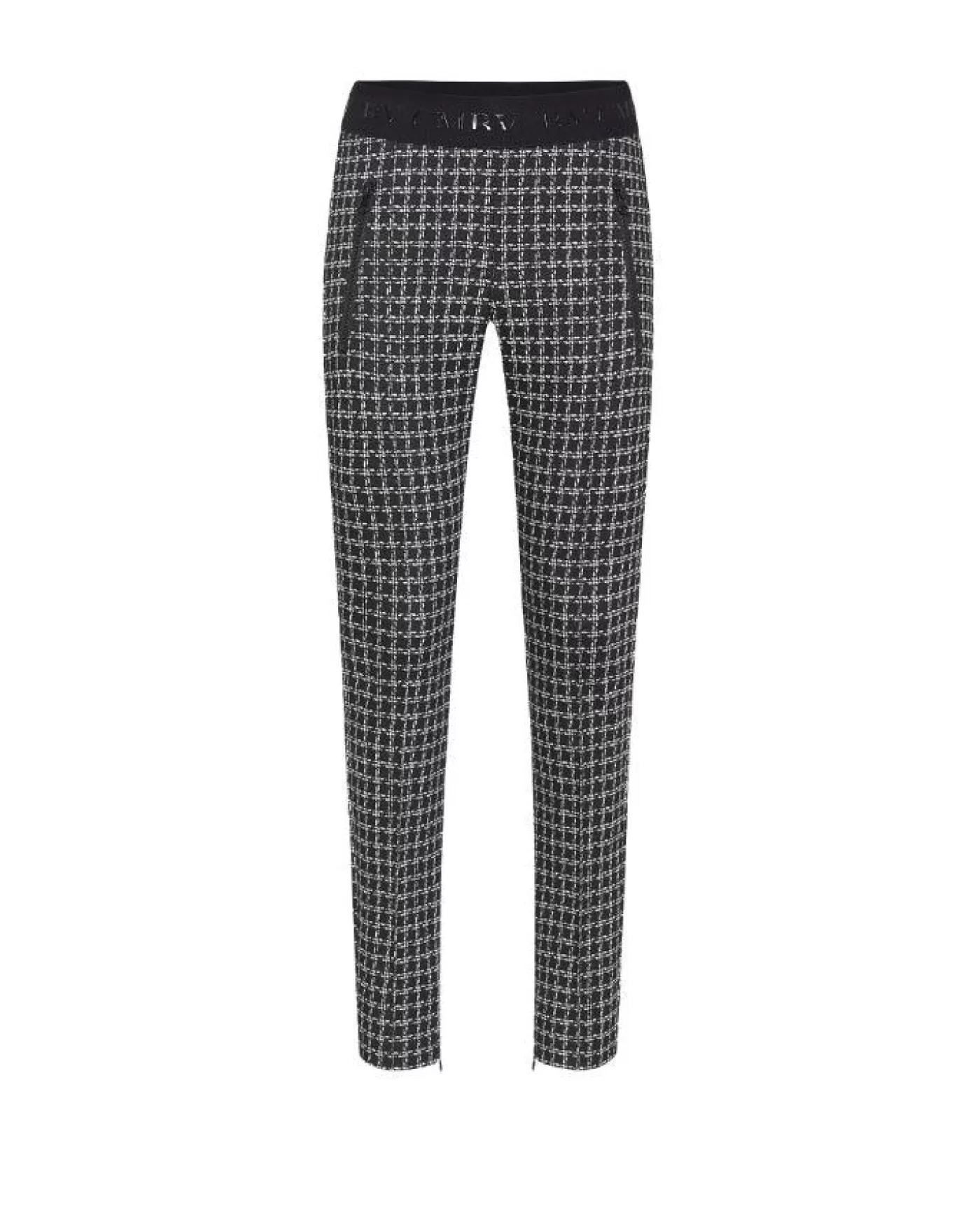 Cambio Ranee Check Pant BLACKWHITEMICROCHECK Flash Sale
