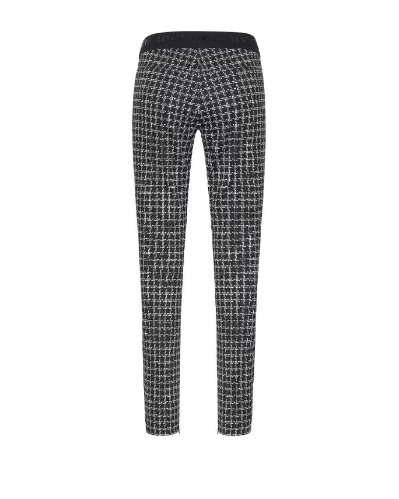 Cambio Ranee Check Pant BLACKWHITEMICROCHECK Flash Sale