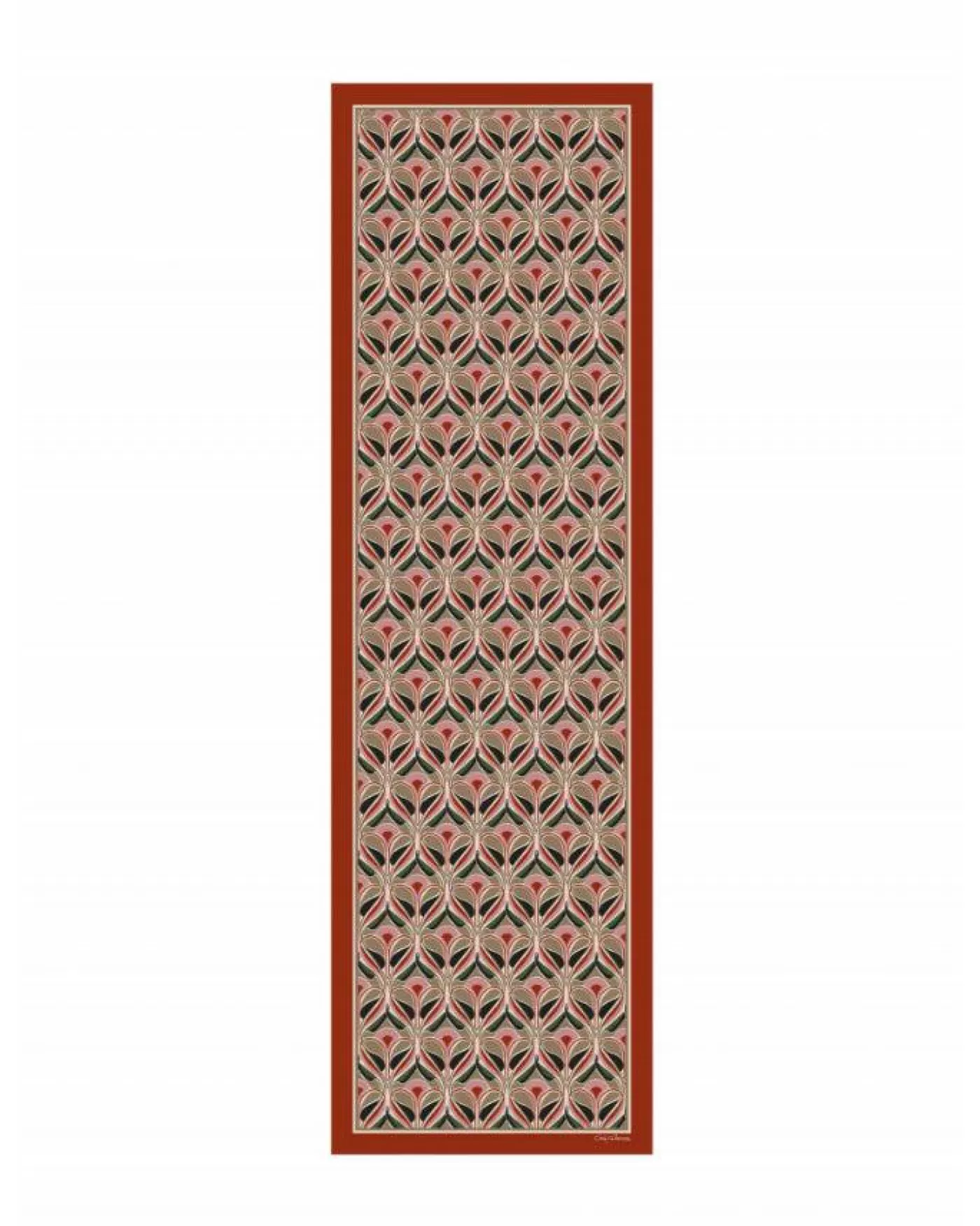 Cinzia Rocca Geometric Floral Pattern Scarf Beige Flash Sale