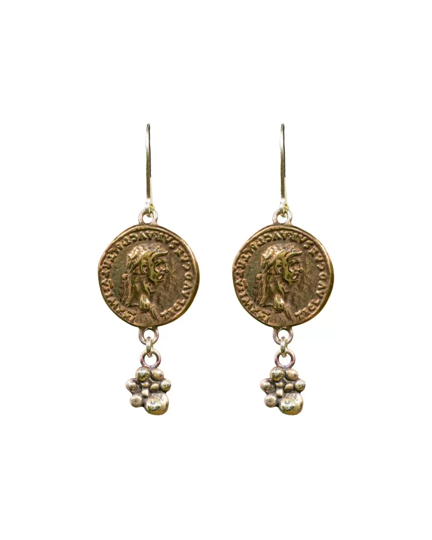 Karyn Chopik Coin Drop Dangle Earrings BRONZE Outlet
