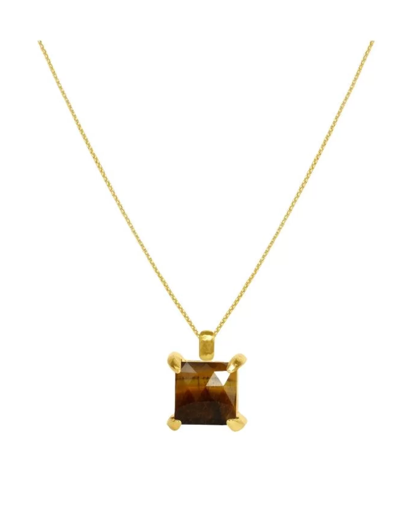 Dean Davidson Nomad Midi Gemstone Pendant Necklace GOLD/TIGERSEYE Online