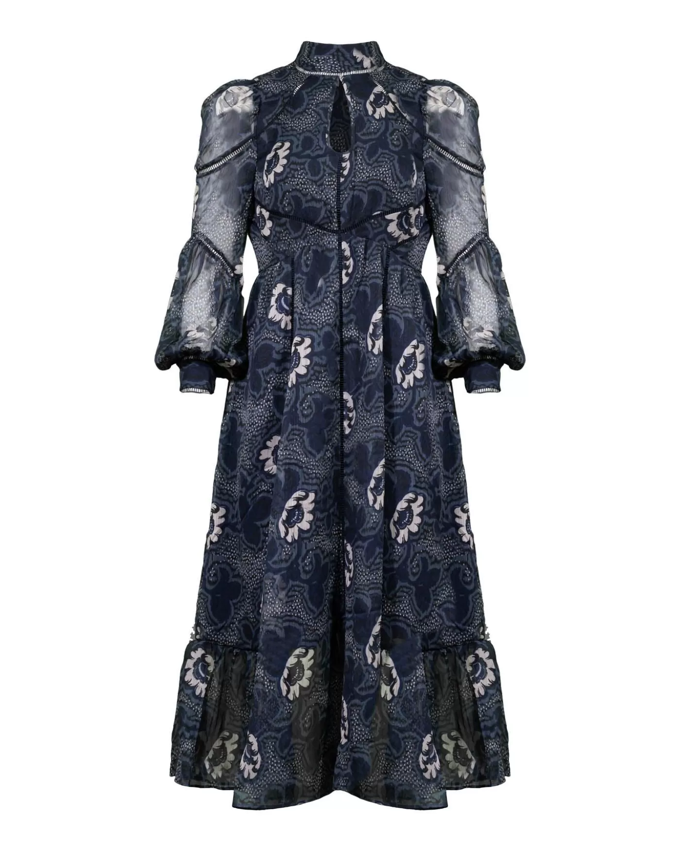 Ted Baker Deluna Print Dress Navy Hot