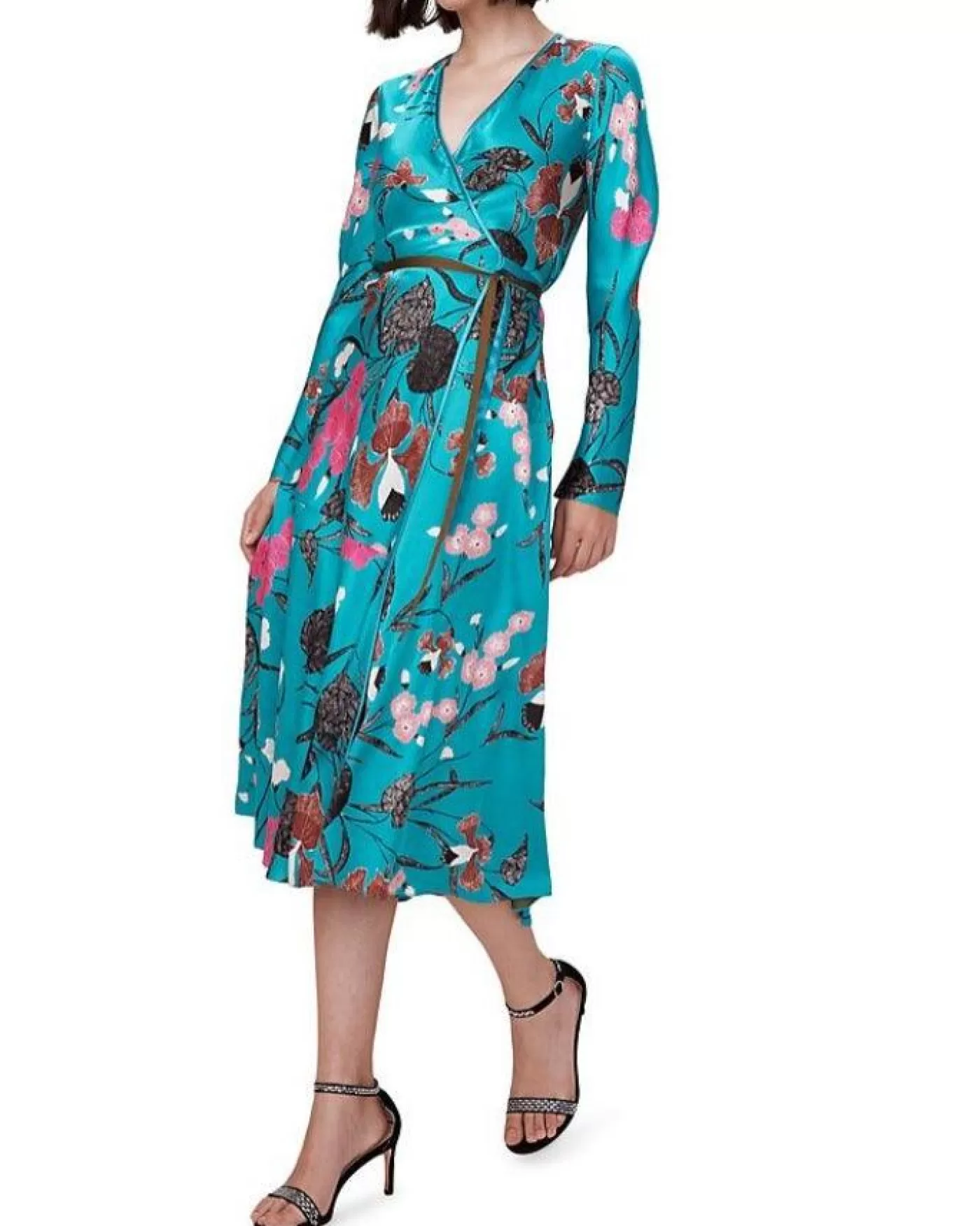 Diane Von Furstenberg Anika Reversible Dress FESTIVALFLORALTEA/OLIVE Discount