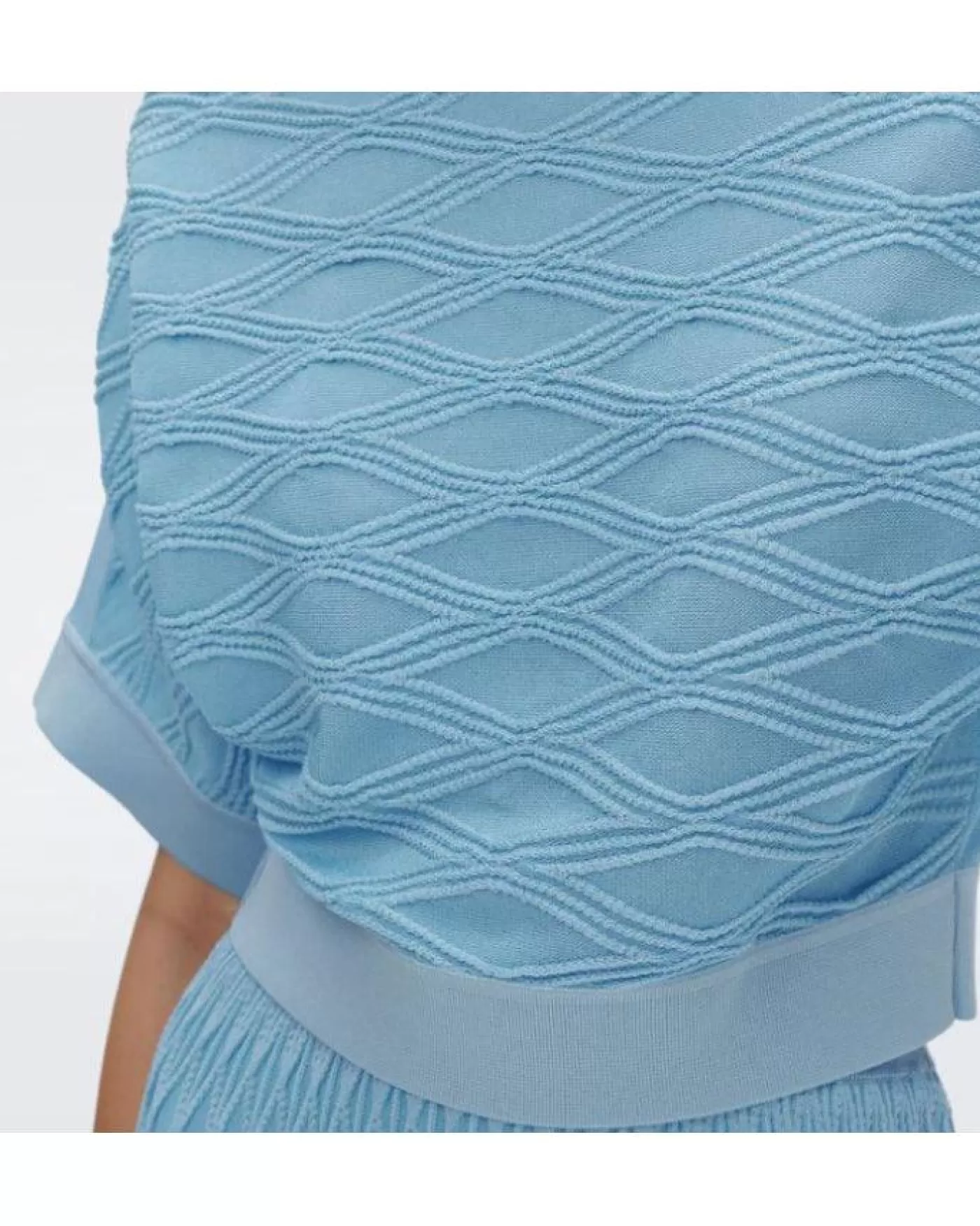 Diane Von Furstenberg Cairo Knit Top SkyBlue Hot