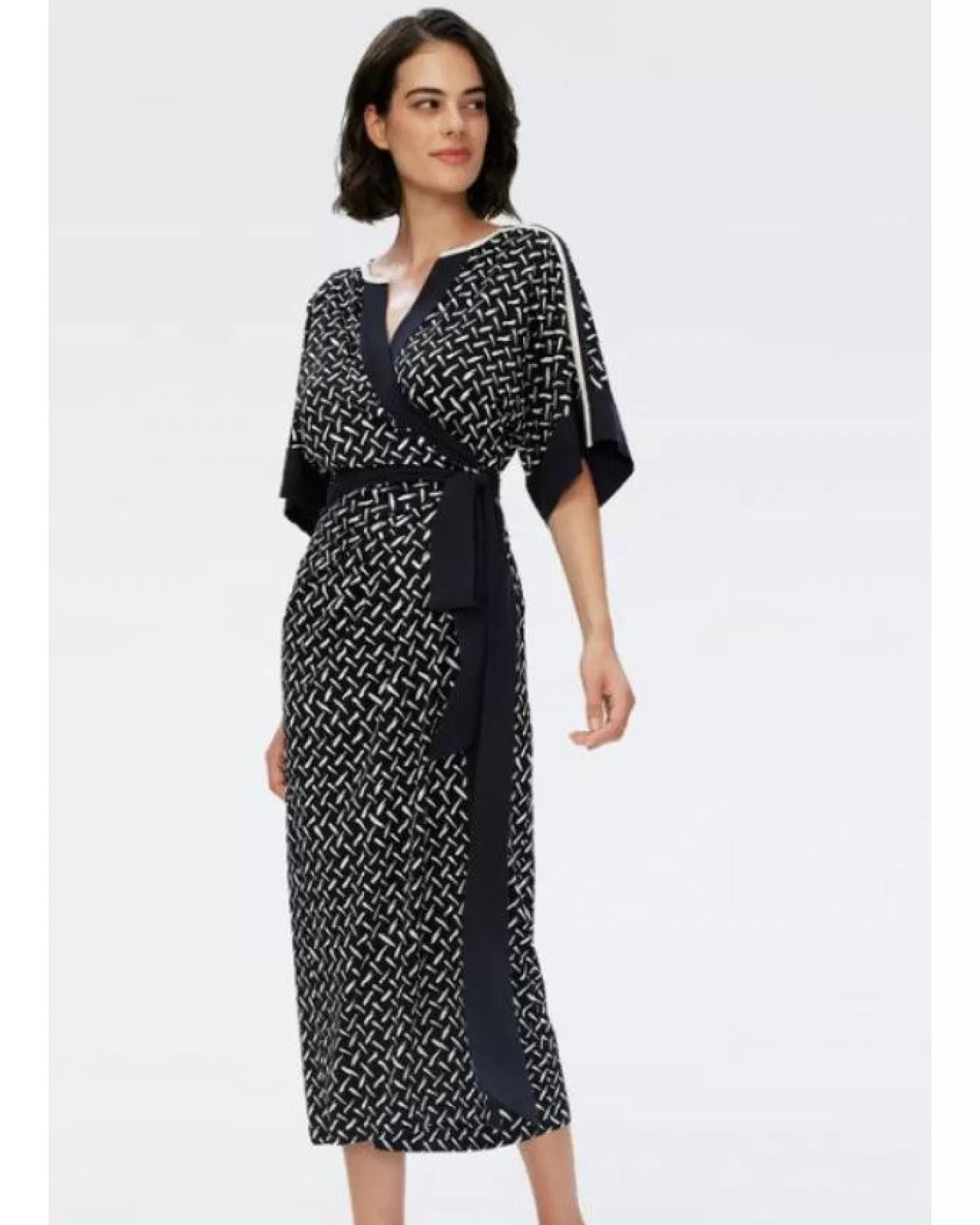 Diane Von Furstenberg Dorothea Wrap Dress TIGRIS Outlet