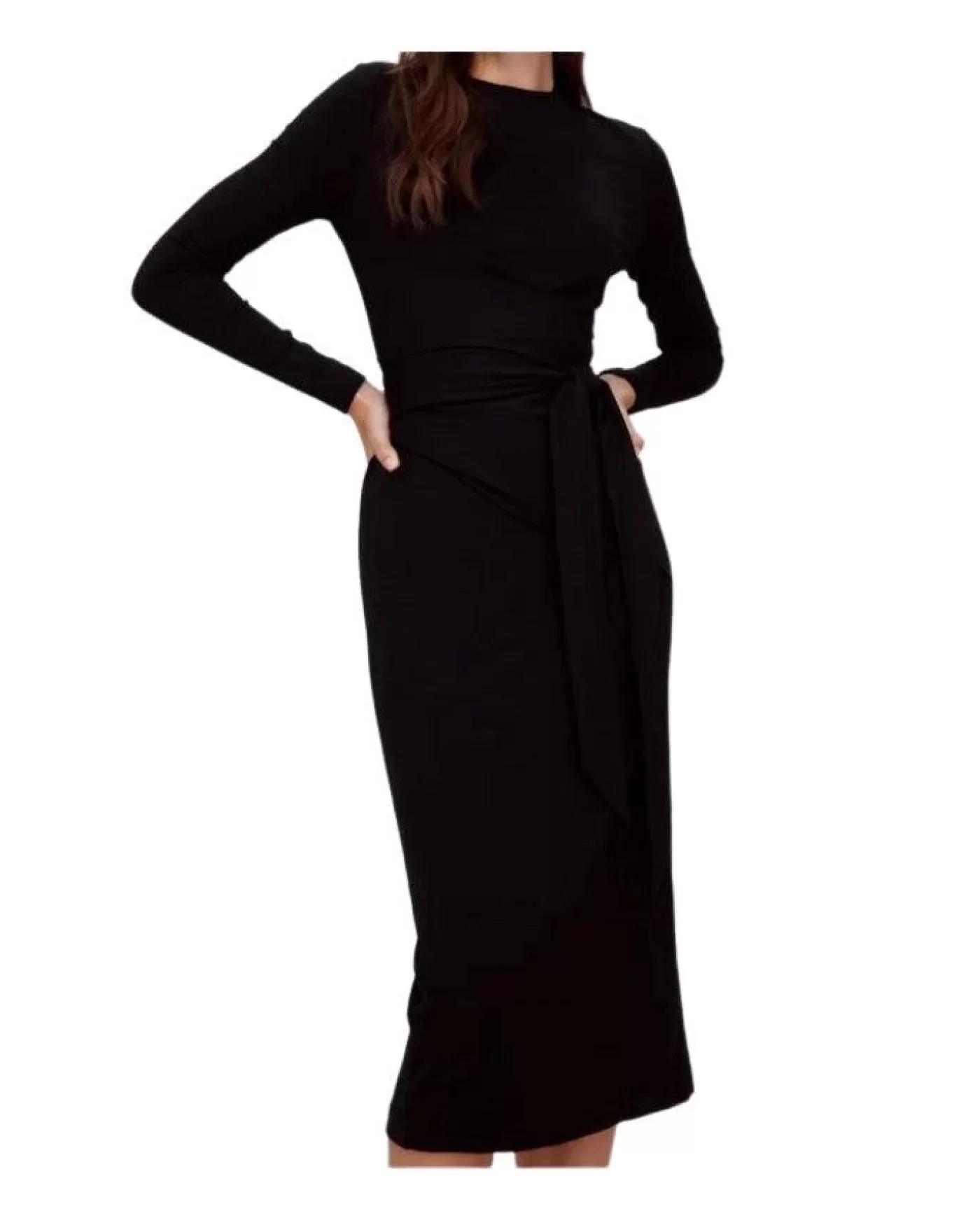 Diane Von Furstenberg Finan Dress Black Flash Sale