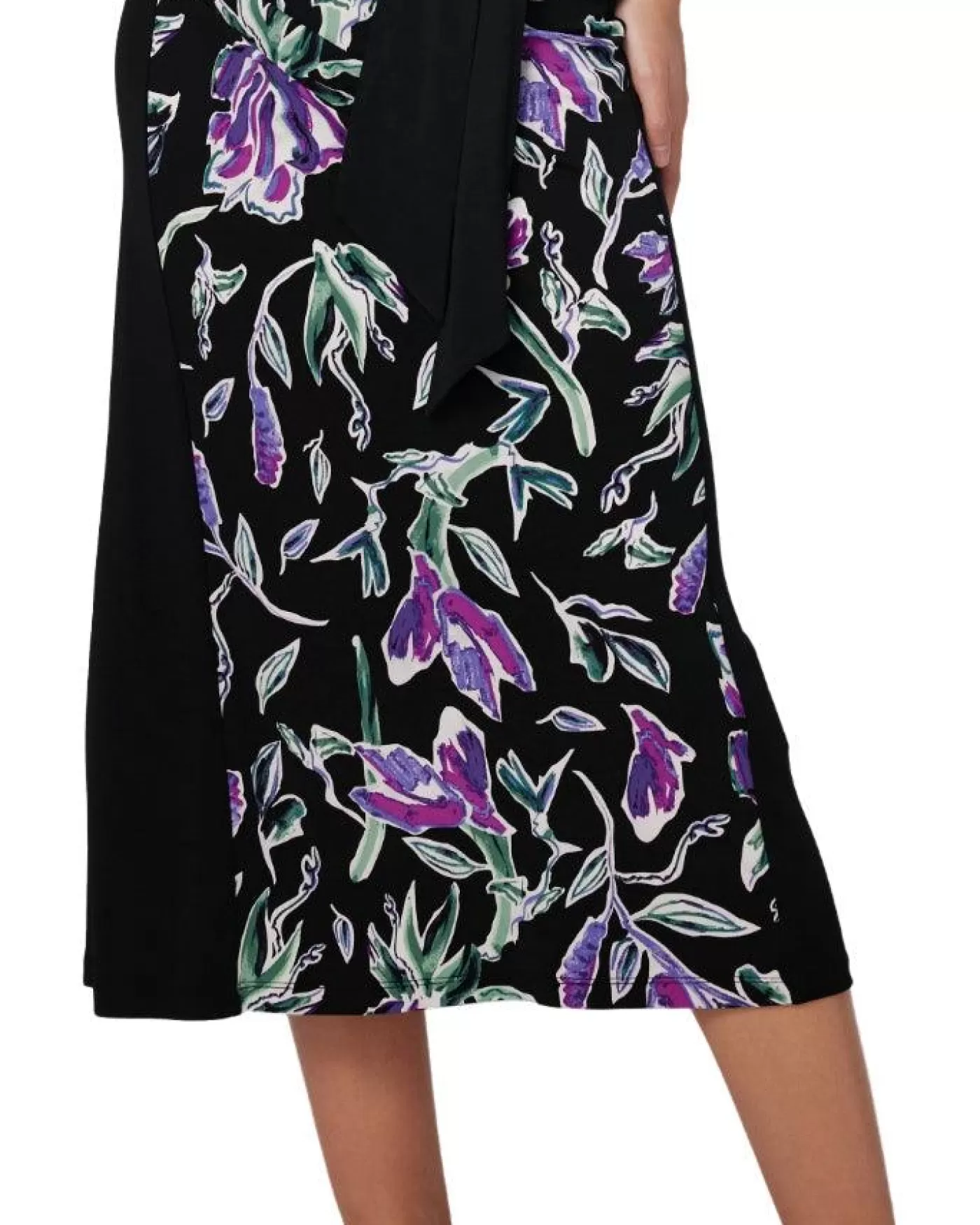 Diane Von Furstenberg Hunter Skirt TULIPFIELDSVIOLETLG/BLACK Best Sale