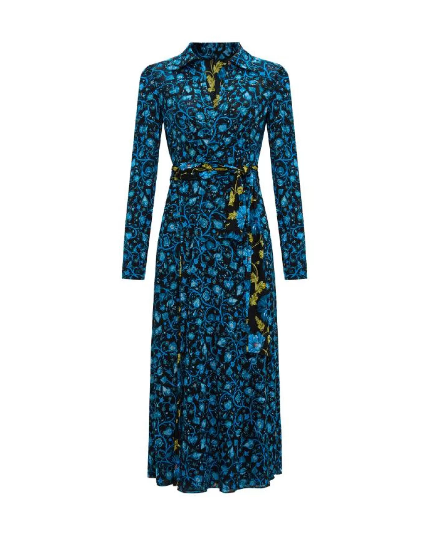 Diane Von Furstenberg Phoenix Reversible Mesh Wrap Dress HENDRIXFLORALTEAL/FLEETWOODFOLKBLUE Shop