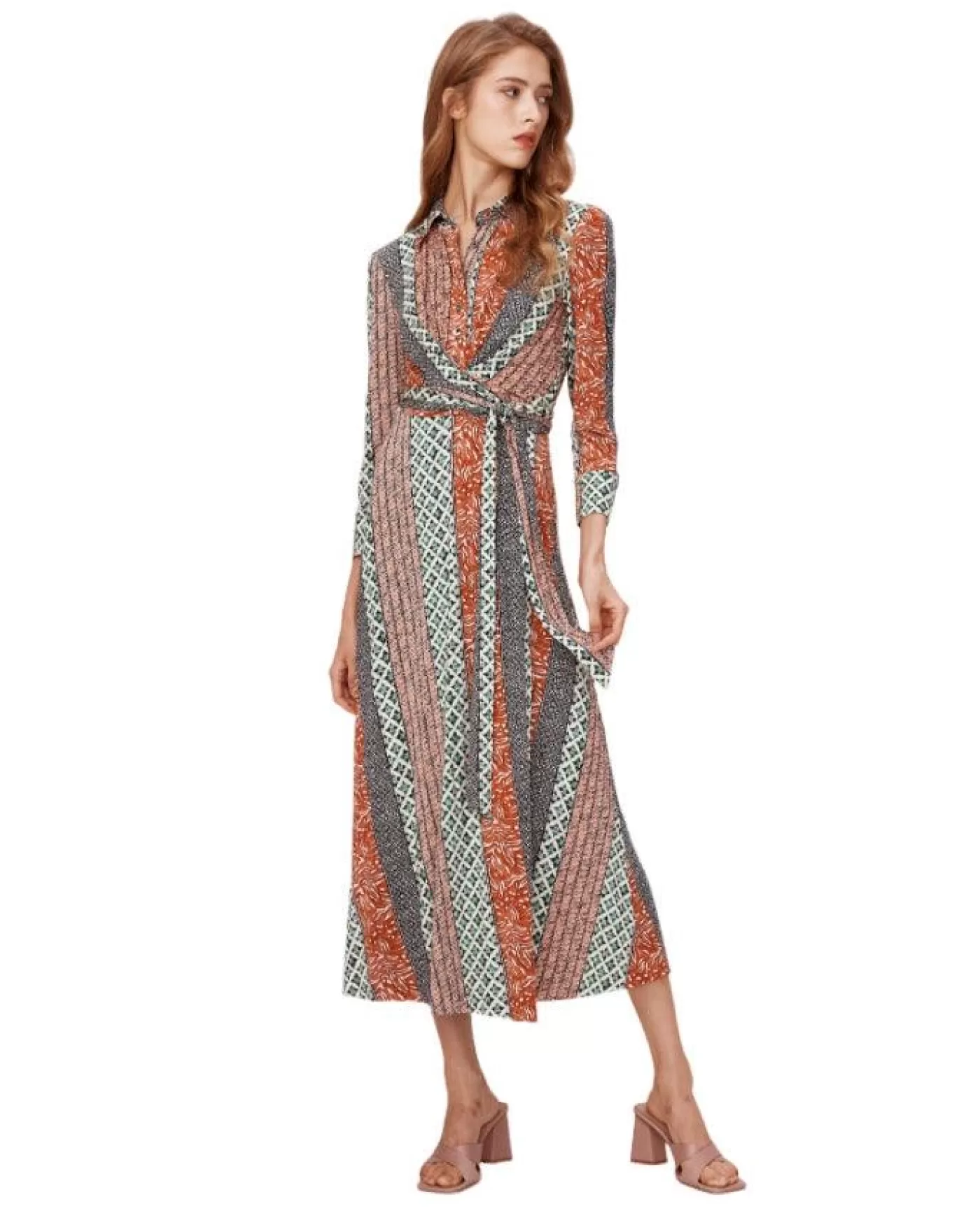 Diane Von Furstenberg Sana Two Dress IBIZASTRIPE Flash Sale