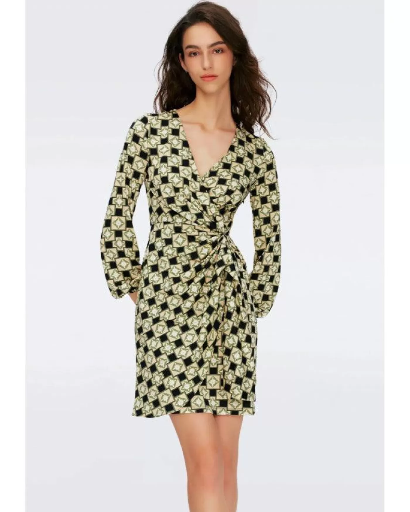 Diane Von Furstenberg Toronto Dress LOTUSSEEDGREEN Sale