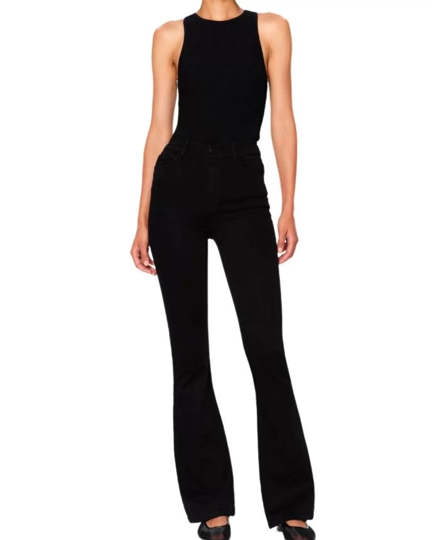DL1961 Bridget High Rise Boot Cut Jeans Black Sale