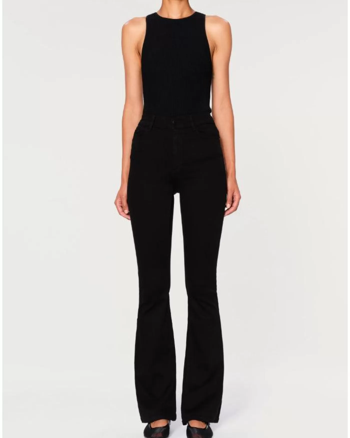 DL1961 Bridget High Rise Boot Cut Jeans Black Sale