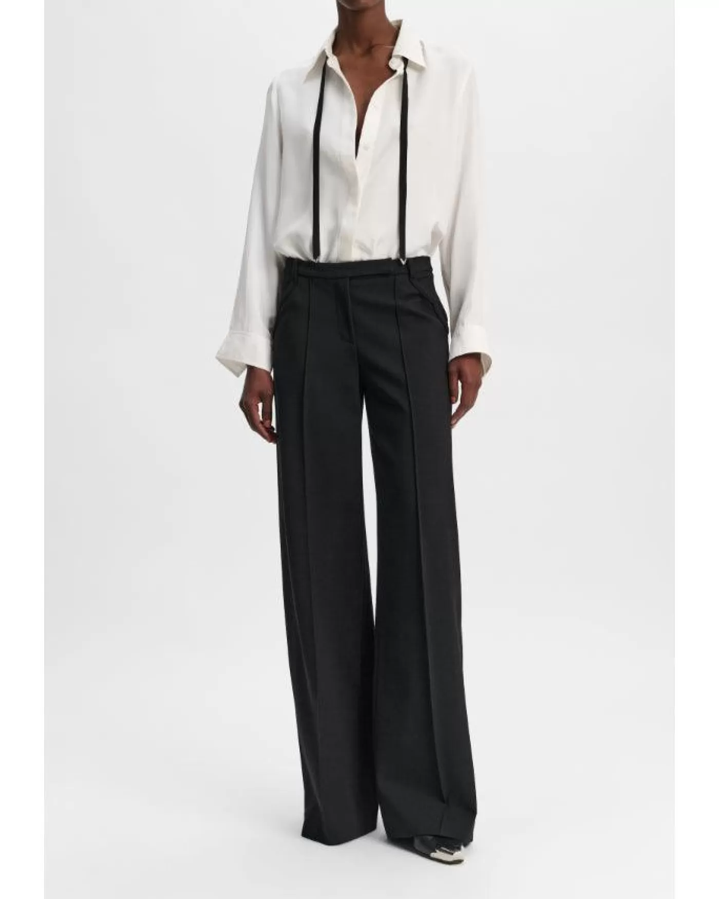 Dorothee Schumacher Emotional Essence l Western Inspired Wide Leg Pant PureBlack Hot