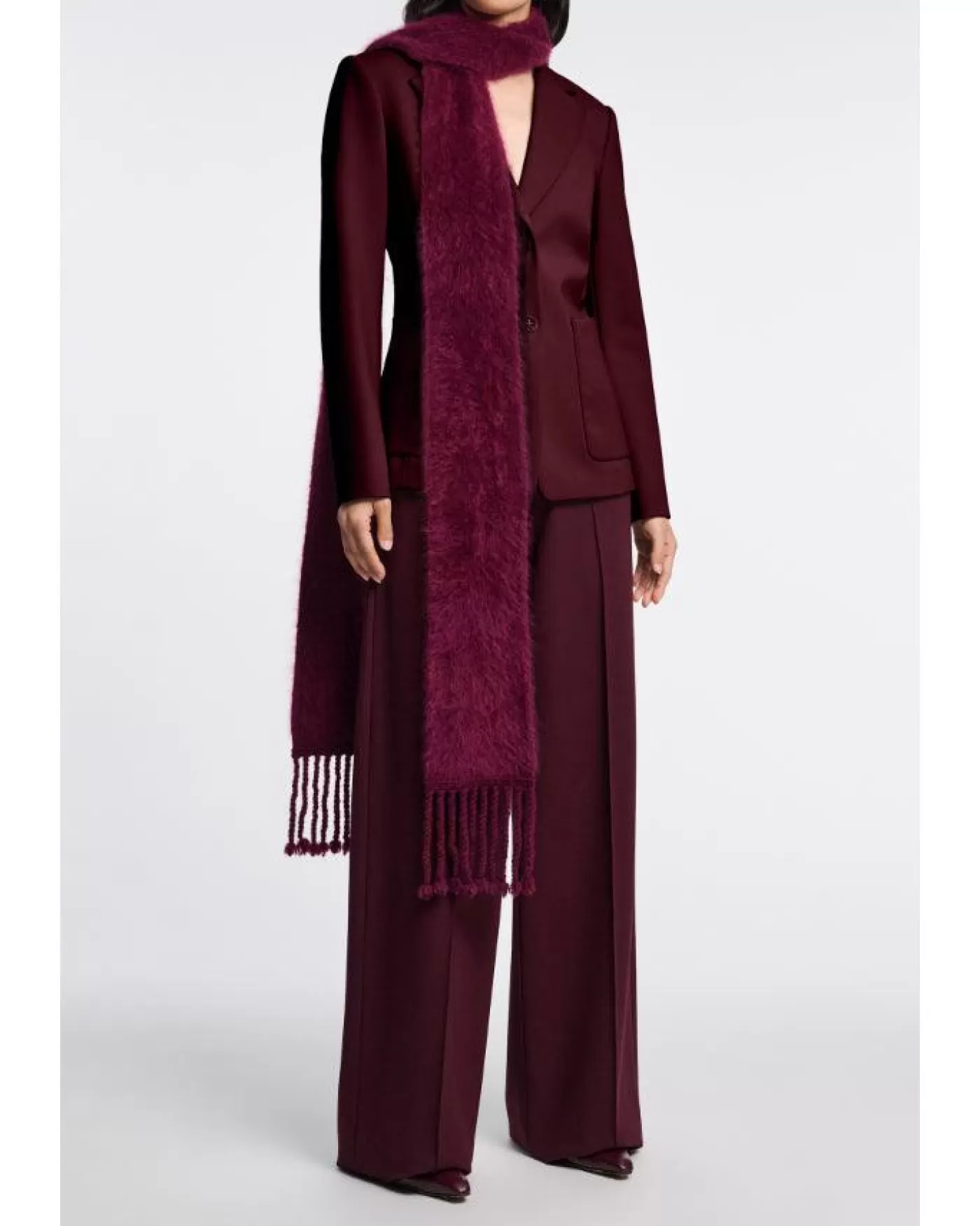 Dorothee Schumacher Emotional Essence Wide Leg Pants Dark Burgundy DARKBURGUNDY Hot