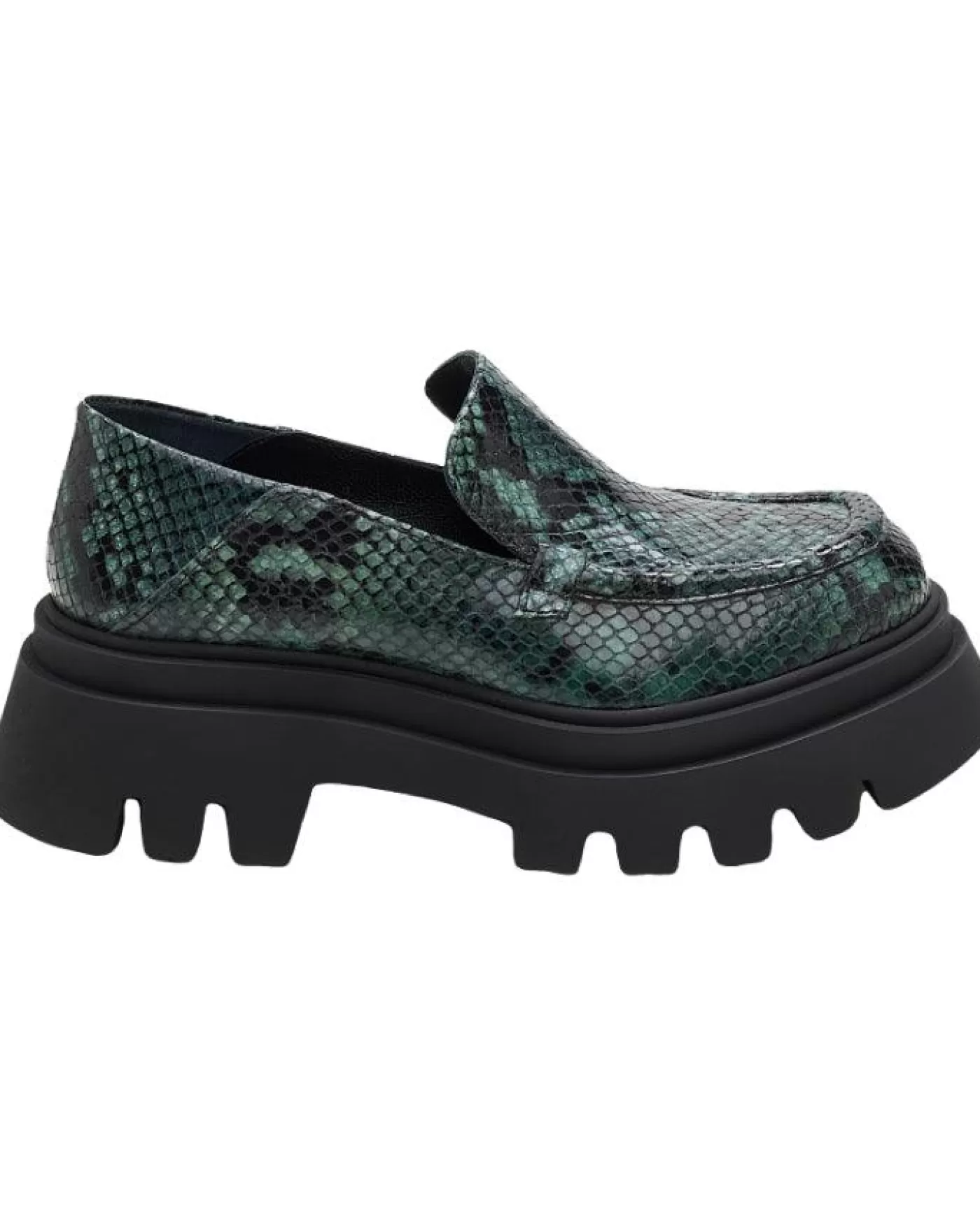 Dorothee Schumacher Exotic Coolness College Platform Loafer GREENMIX Best Sale