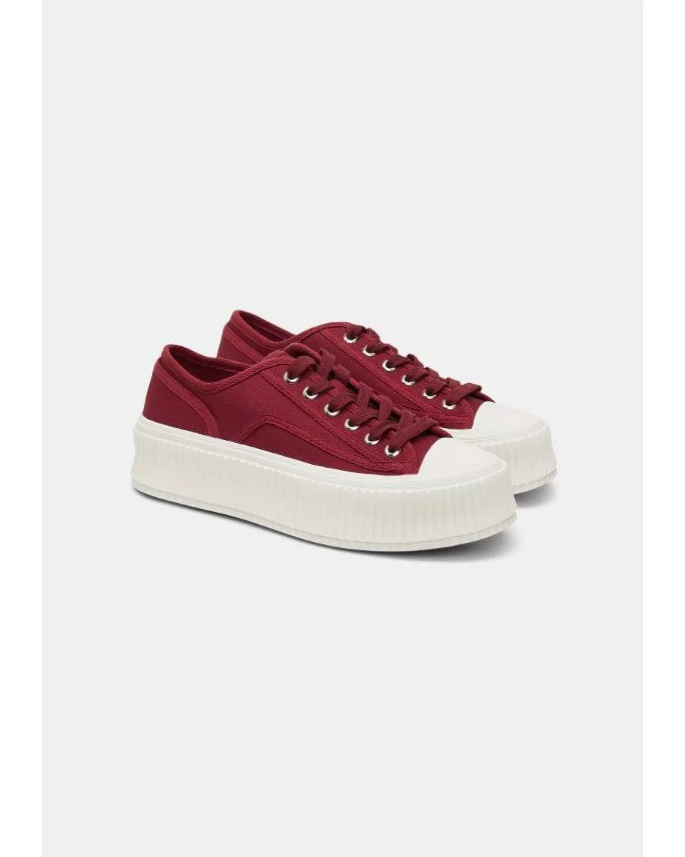 Dorothee Schumacher Floral Sportiness Canvas Sneaker BORDEAUX Online