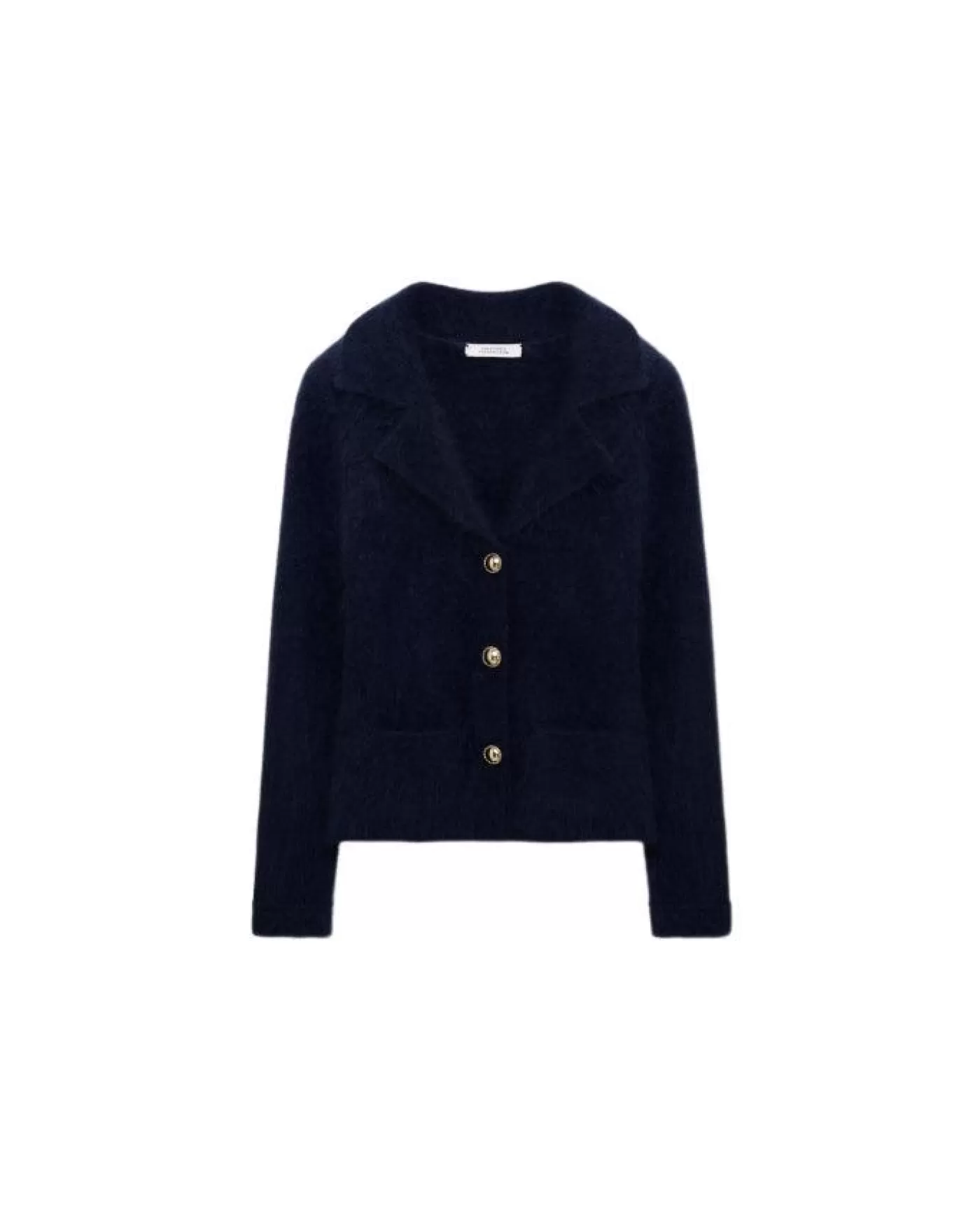 Dorothee Schumacher Fluffy Statements Knit Blazer Style Cardigan TrueNavy Online