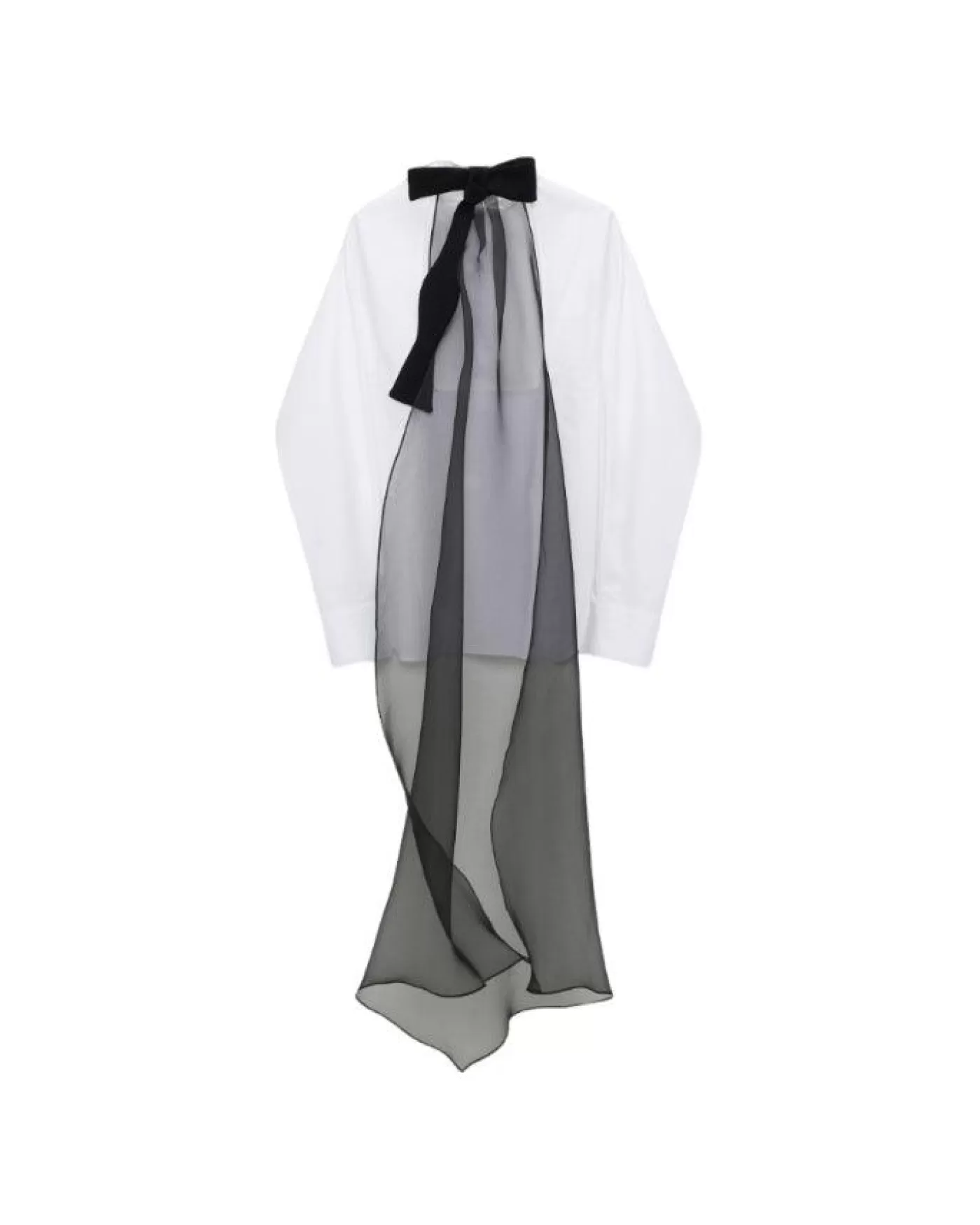 Dorothee Schumacher Poplin Power Bow Blouse PureWhite Clearance