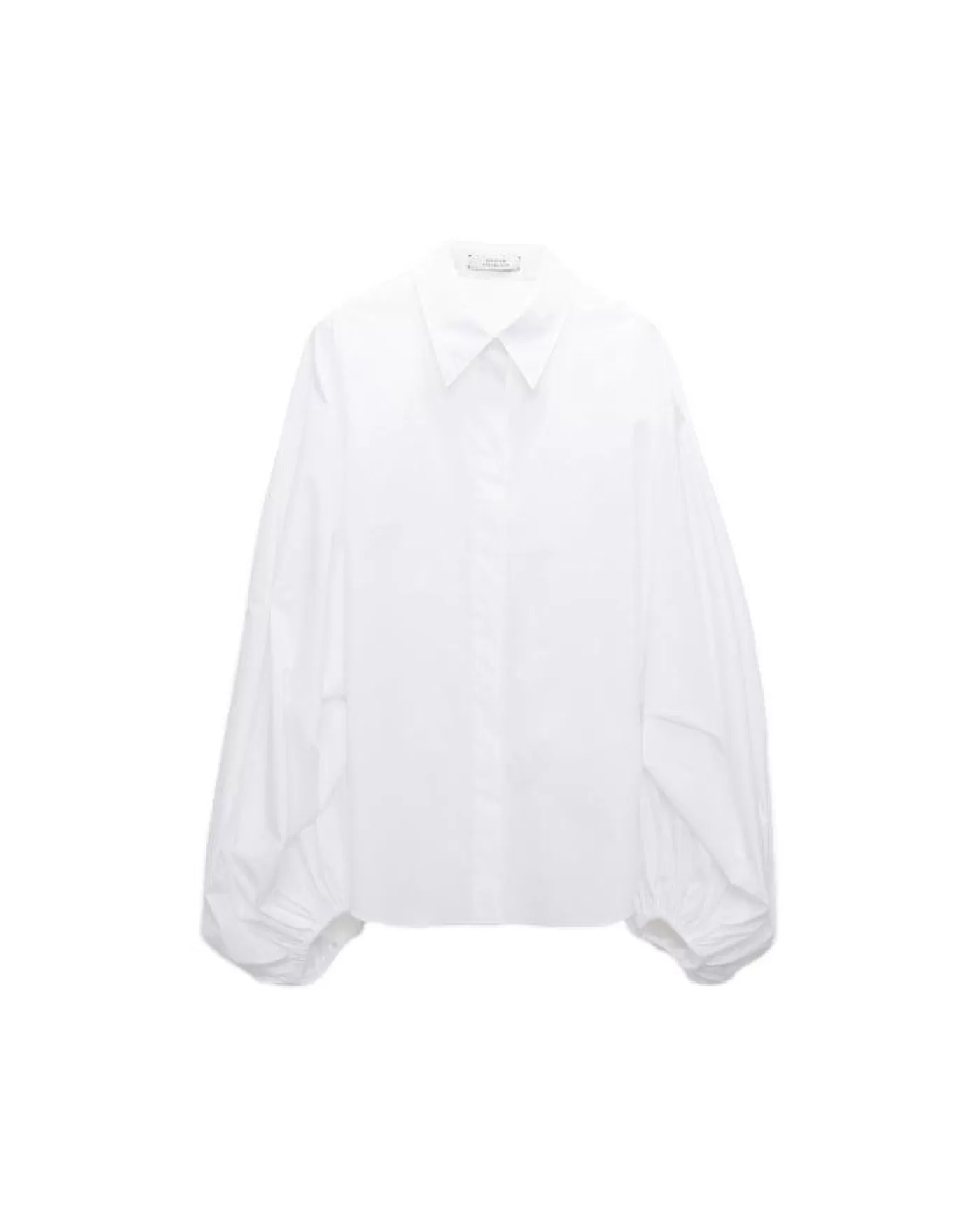 Dorothee Schumacher Poplin Power Voluminous Sleeves Blouse PureWhite Shop