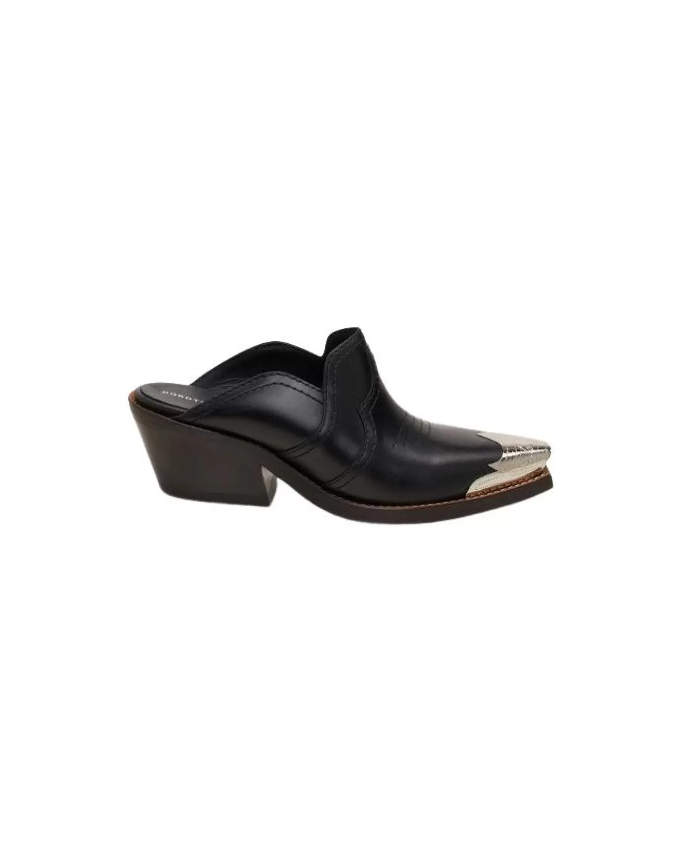 Dorothee Schumacher Western Coolness Mule Cow Sandal PureBlack Store