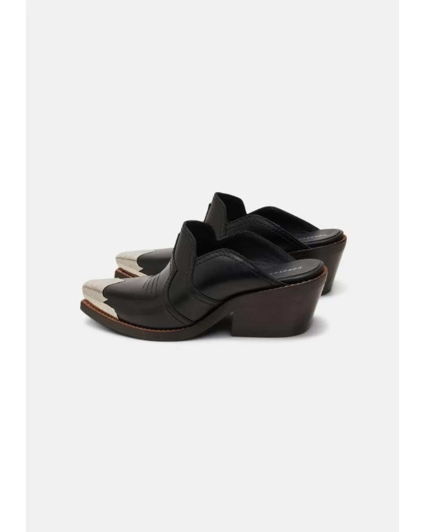 Dorothee Schumacher Western Coolness Mule Cow Sandal PureBlack Store