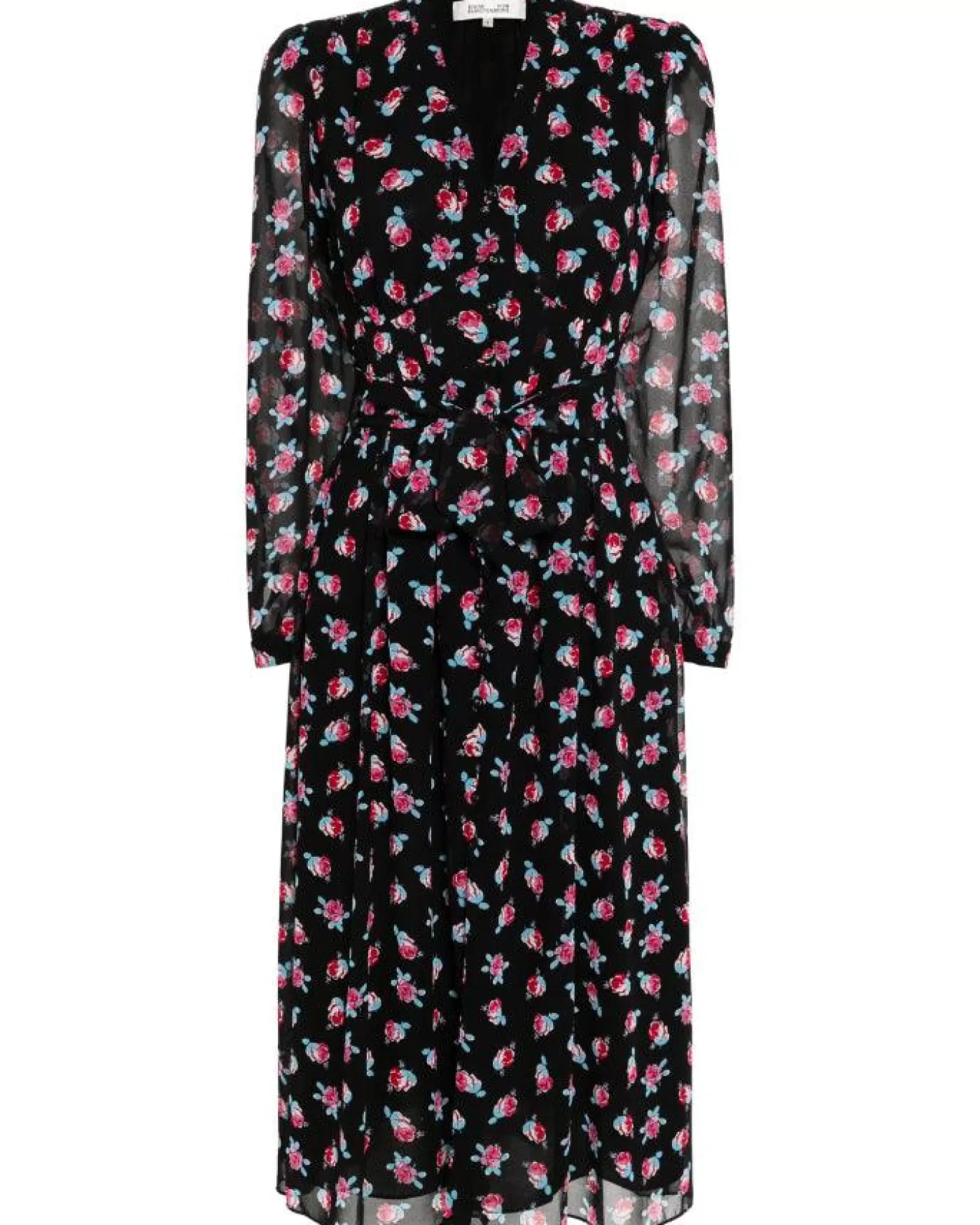 Diane Von Furstenberg DVF Erica Midi Dress FORTUNEROSEDOT Discount