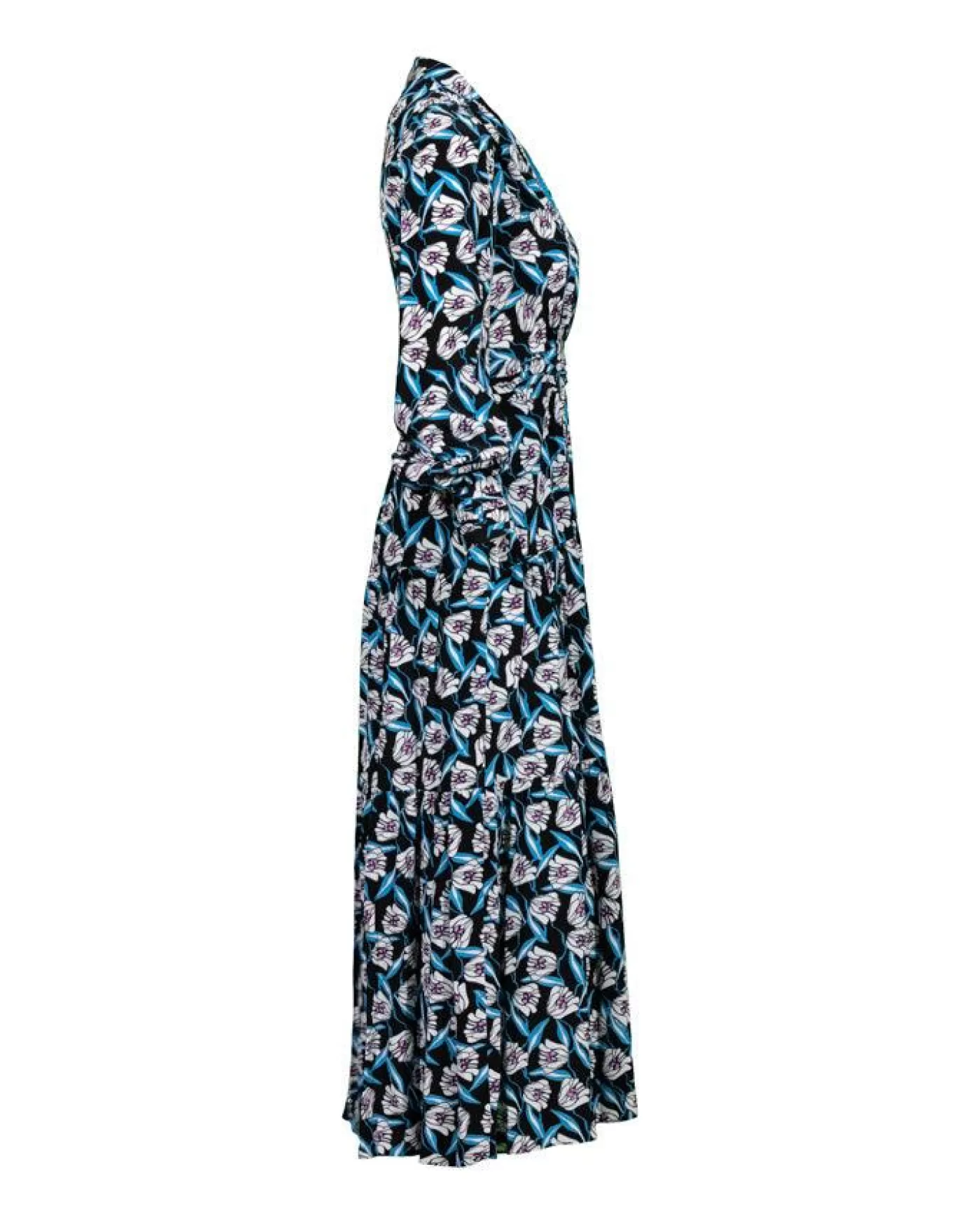 Diane Von Furstenberg DVF Gil Floral Print Dress FORTUNEVINEIVORY Clearance