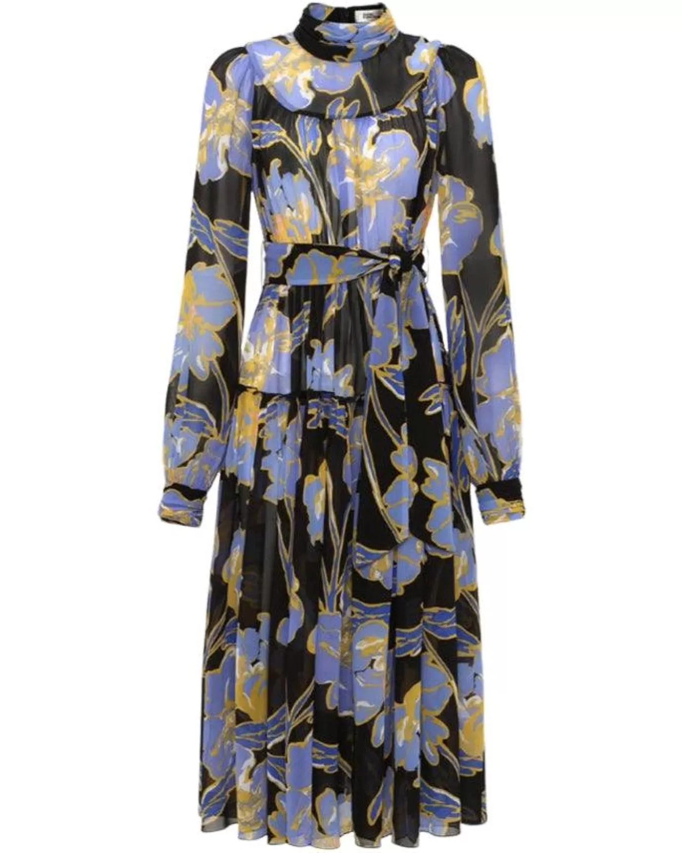 Diane Von Furstenberg DVF Kent Dress OUTLINEFLORALBLUE Fashion