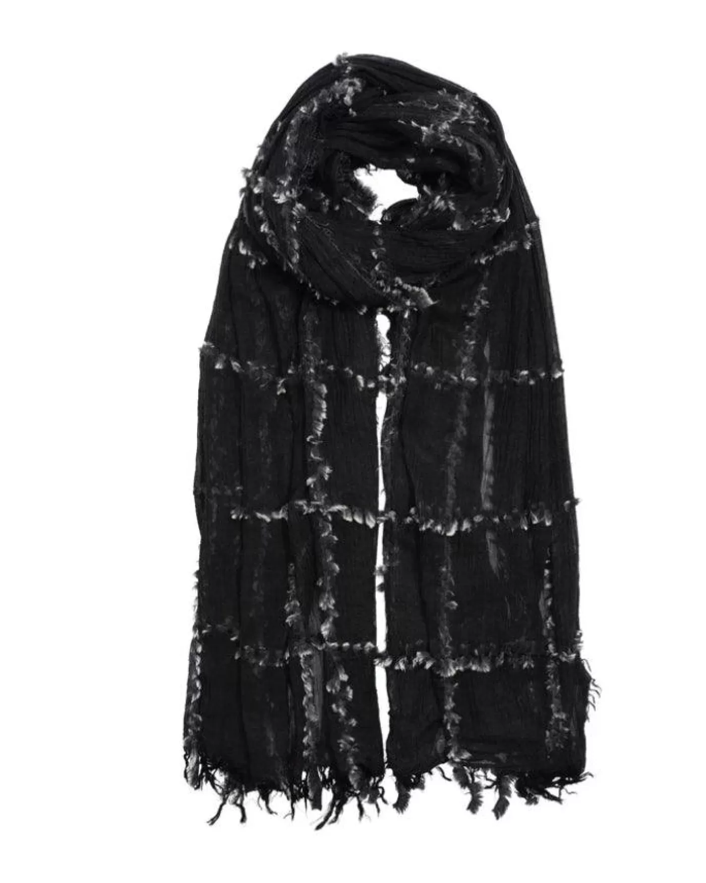 Echo Faux Fur Plaid Wrap Flash Sale
