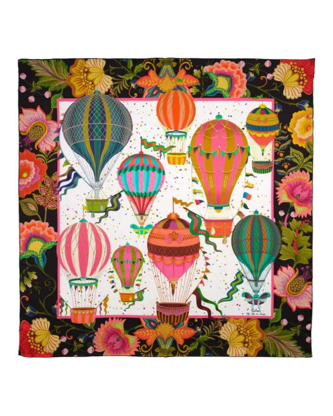 Echo Up Up And Away Silk Scarf Outlet