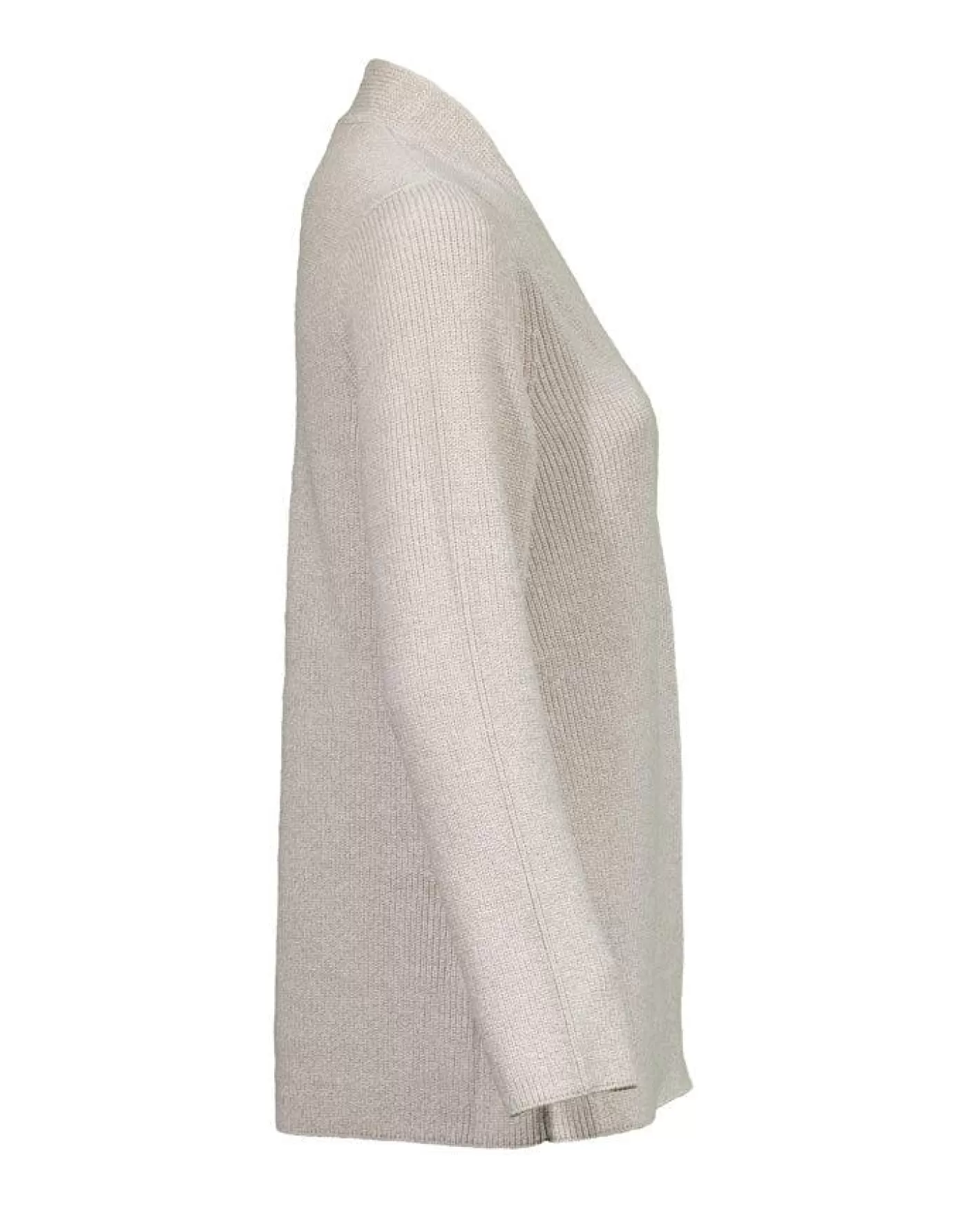 Eileen Fisher Cotton Crepe Open Cardigan Dove Flash Sale