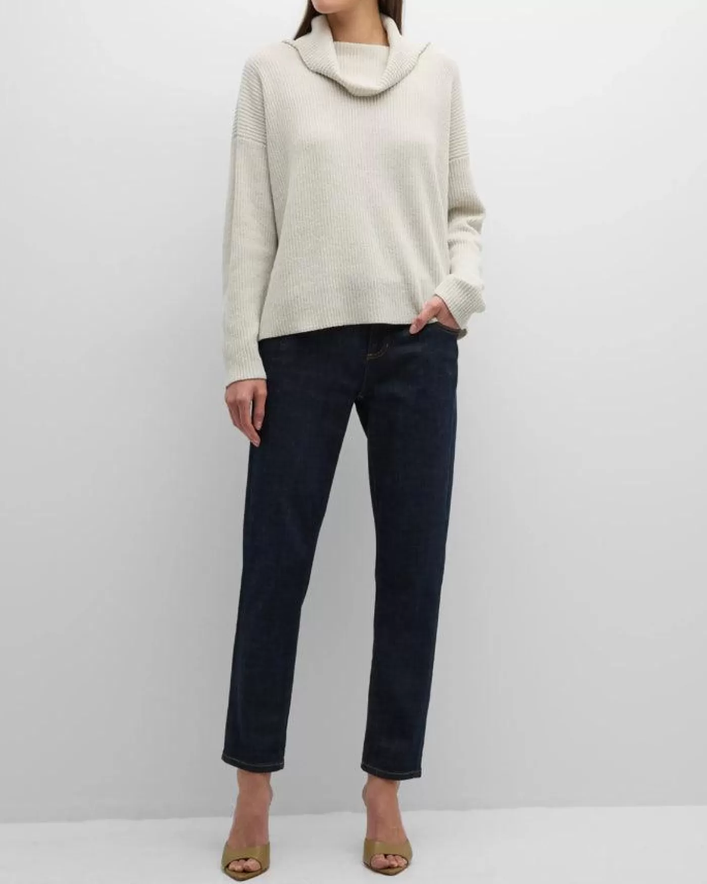 Eileen Fisher Cowl Neck Chenille Pullover Fashion