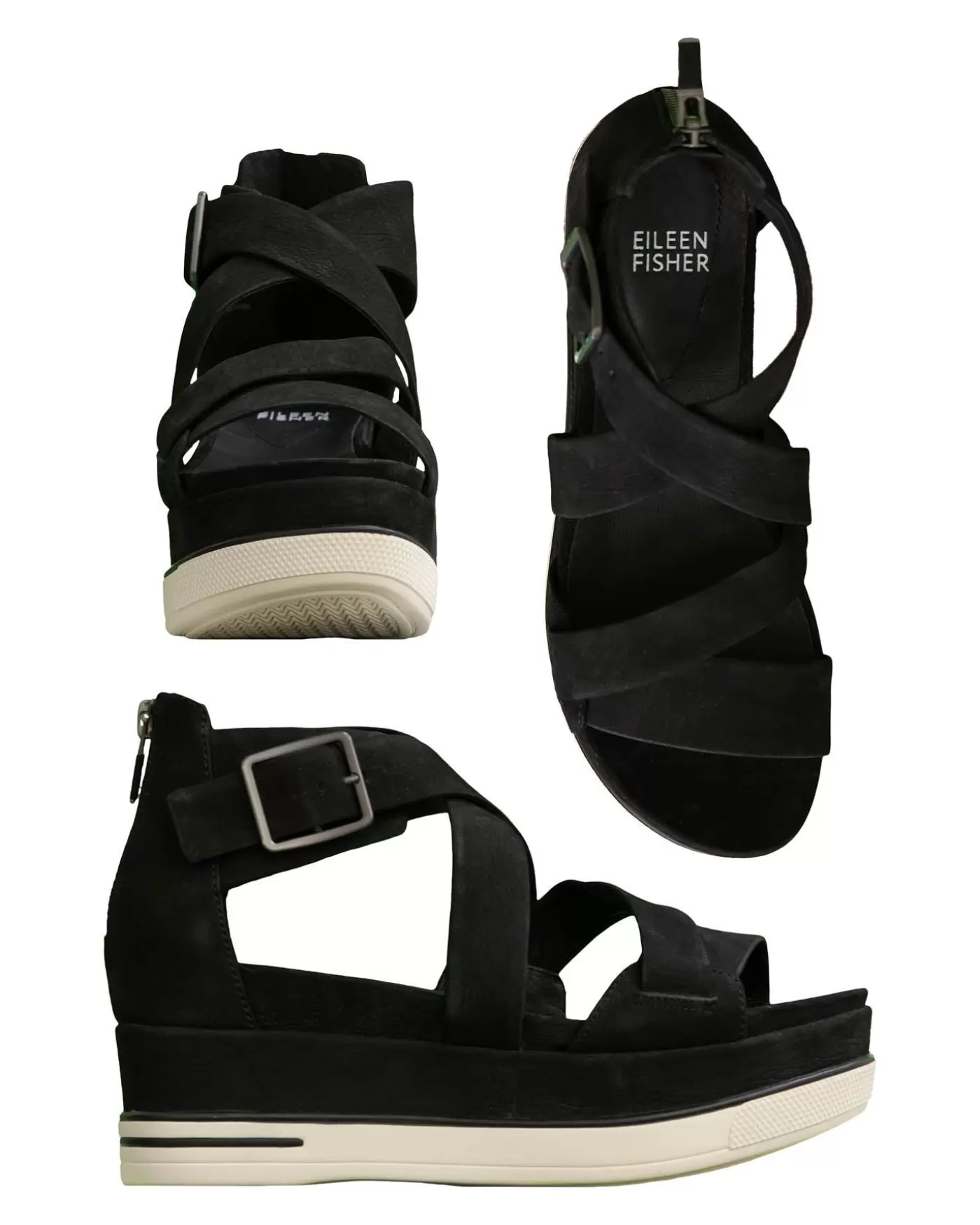 Eileen Fisher Footwear BlackTumbledNubuck Online