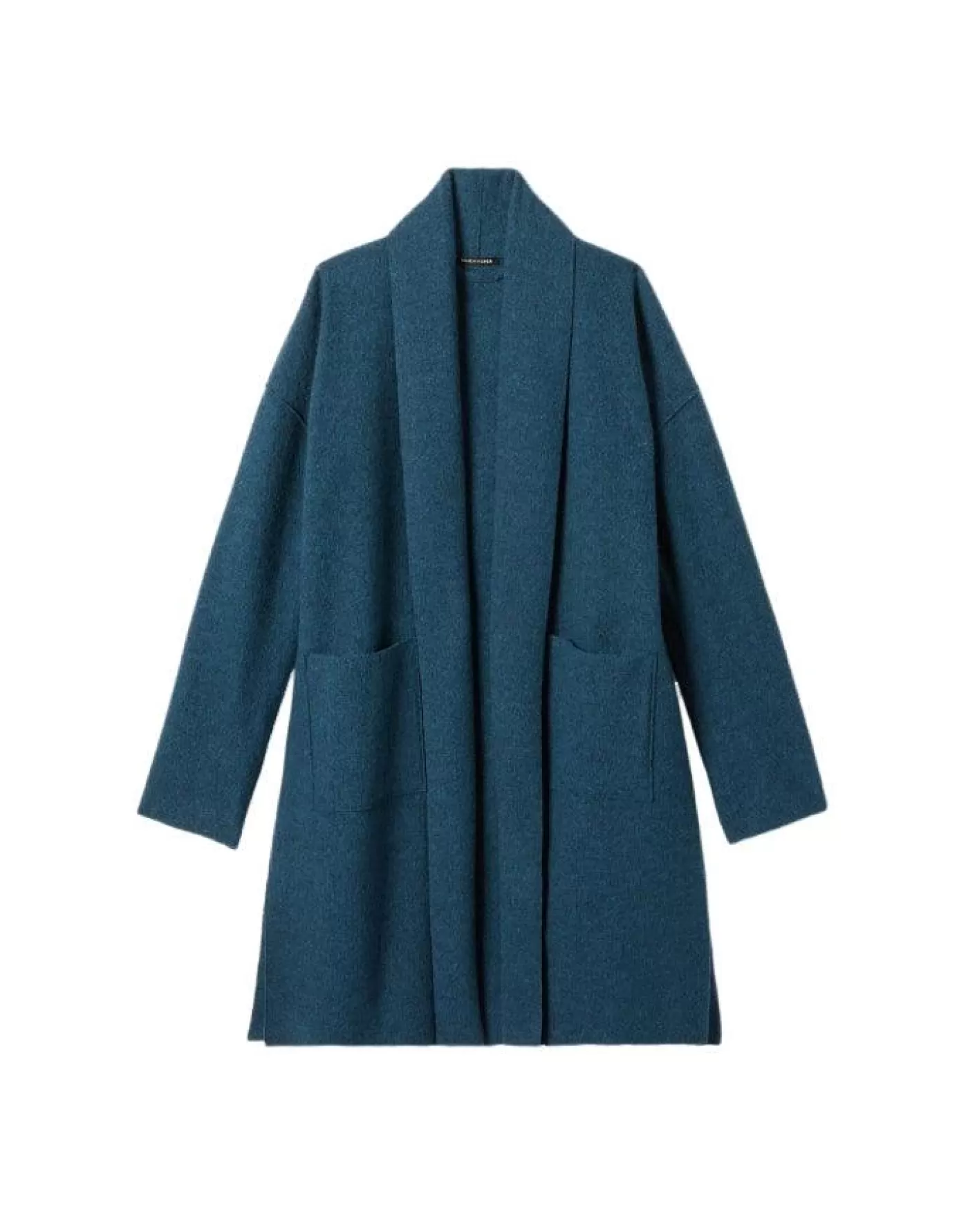 Eileen Fisher High Collar Wool Coatigan ALPINE Sale