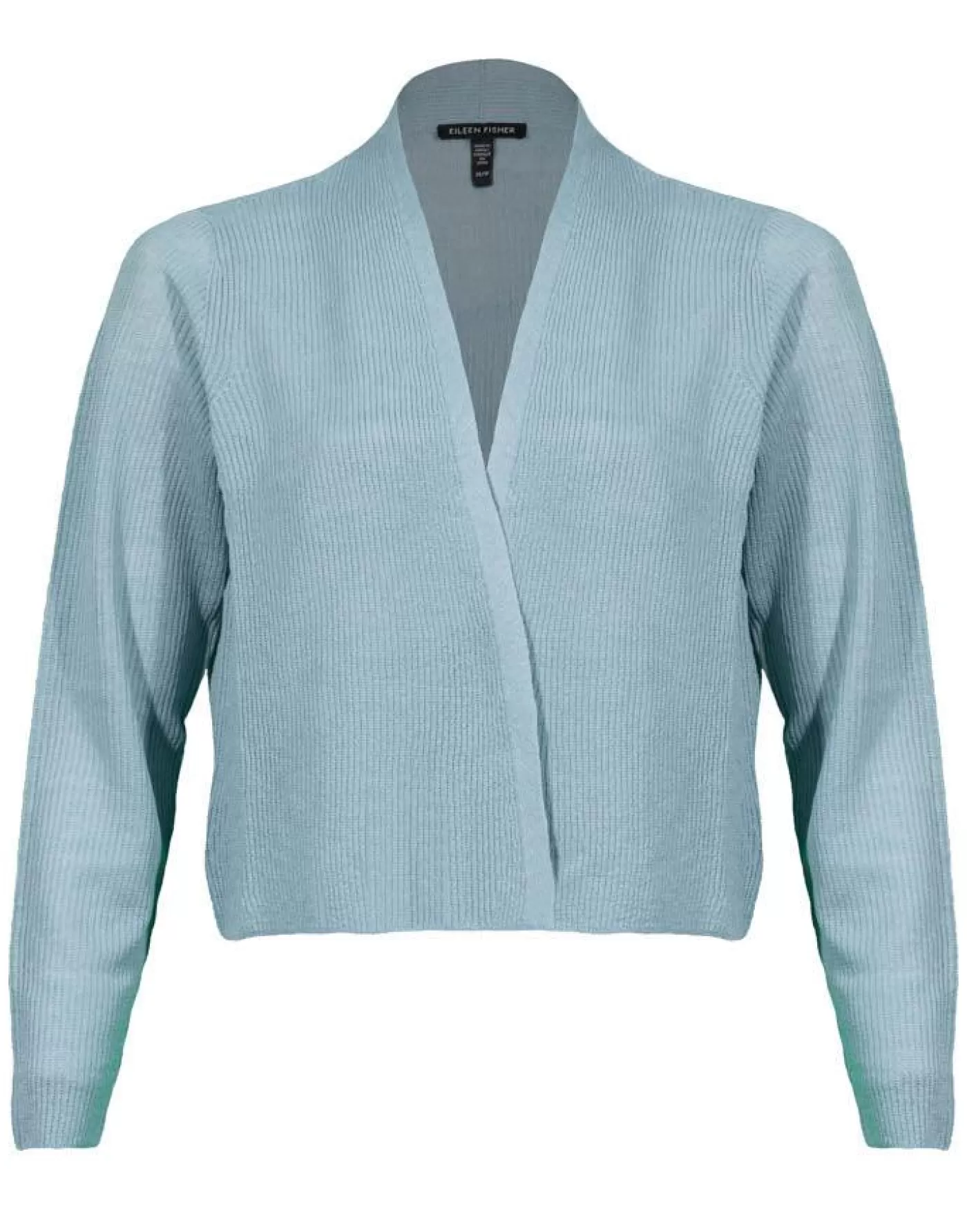 Eileen Fisher Organic Linen Cotton Airy Tuck Cropped Cardigan Seafoam Cheap