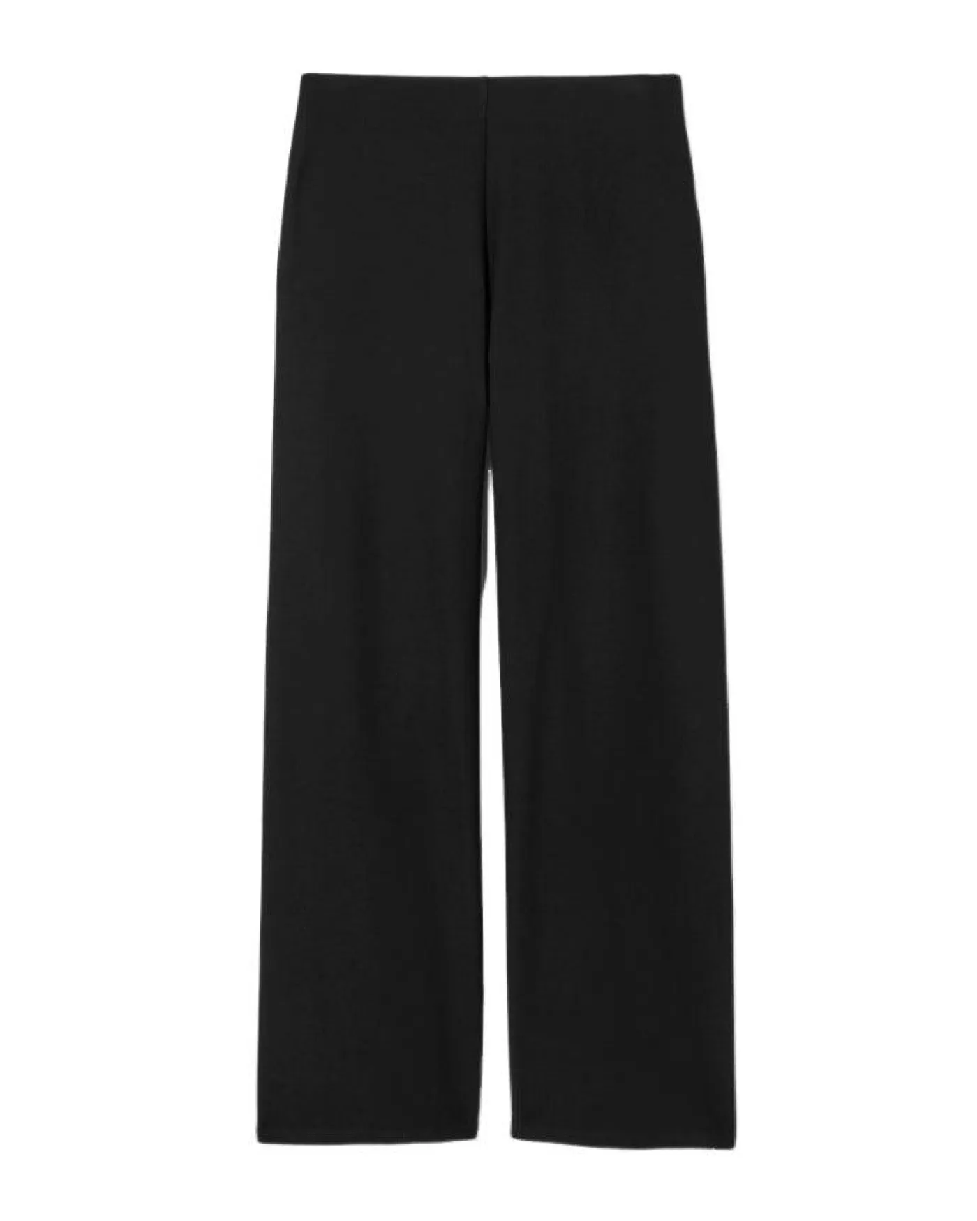 Eileen Fisher Stretch Crepe Wide Leg Pant Black New