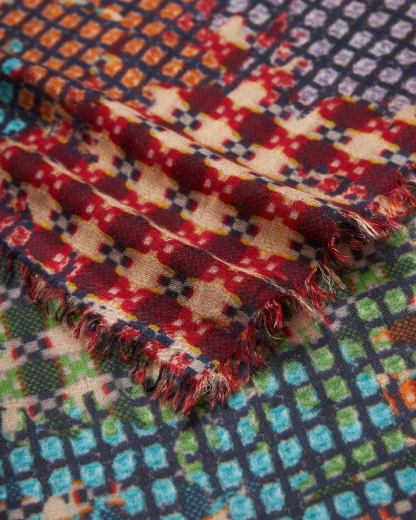 Faliero Sarti Patchwork Scarf MULTI Fashion